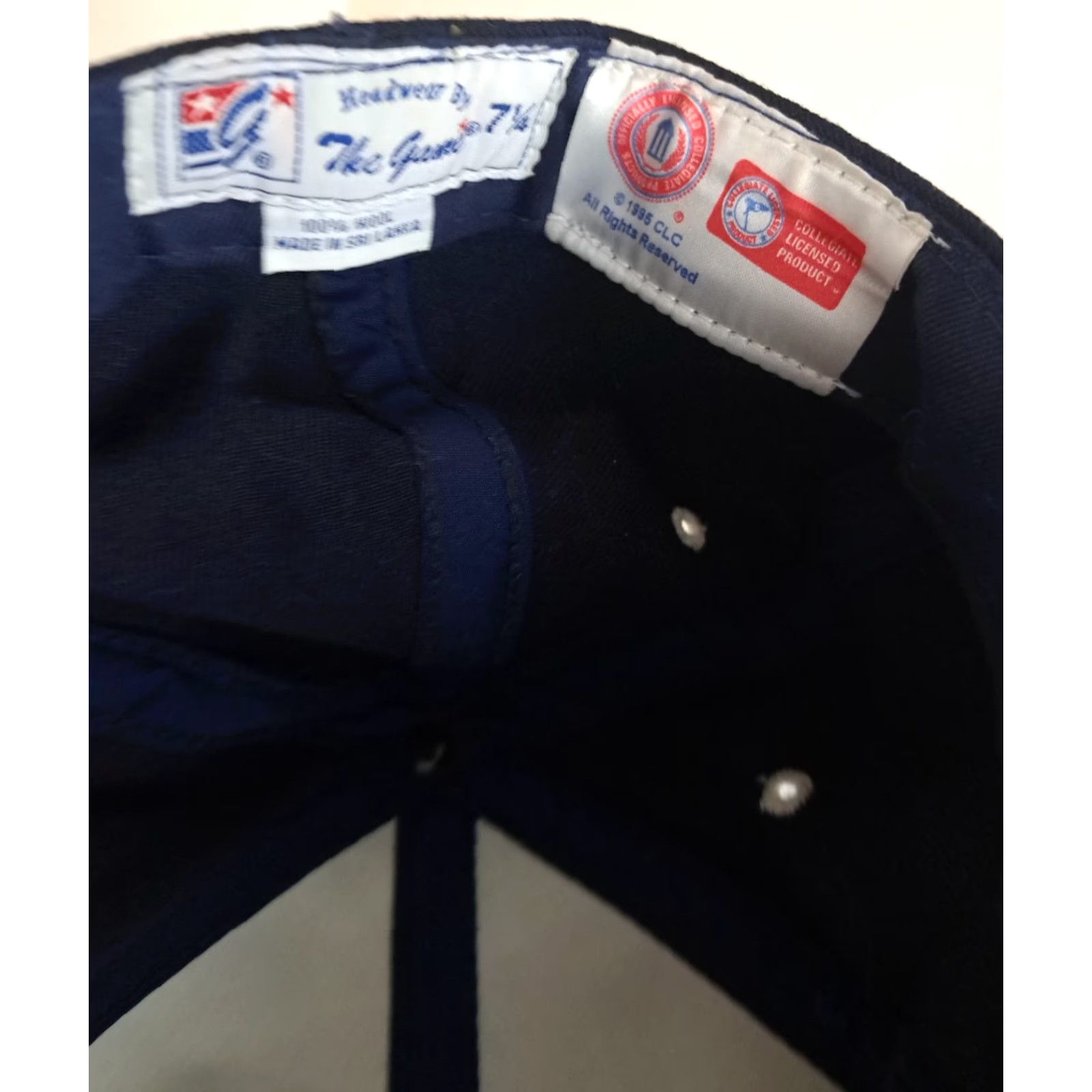 Vintage VINTAGE The Game Hat Wool Fitted 7 1/4 Navy Blue Embroidered Tar Heels Basketball Cap Men Women Unisex Adults Size ONE SIZE - 5 Thumbnail