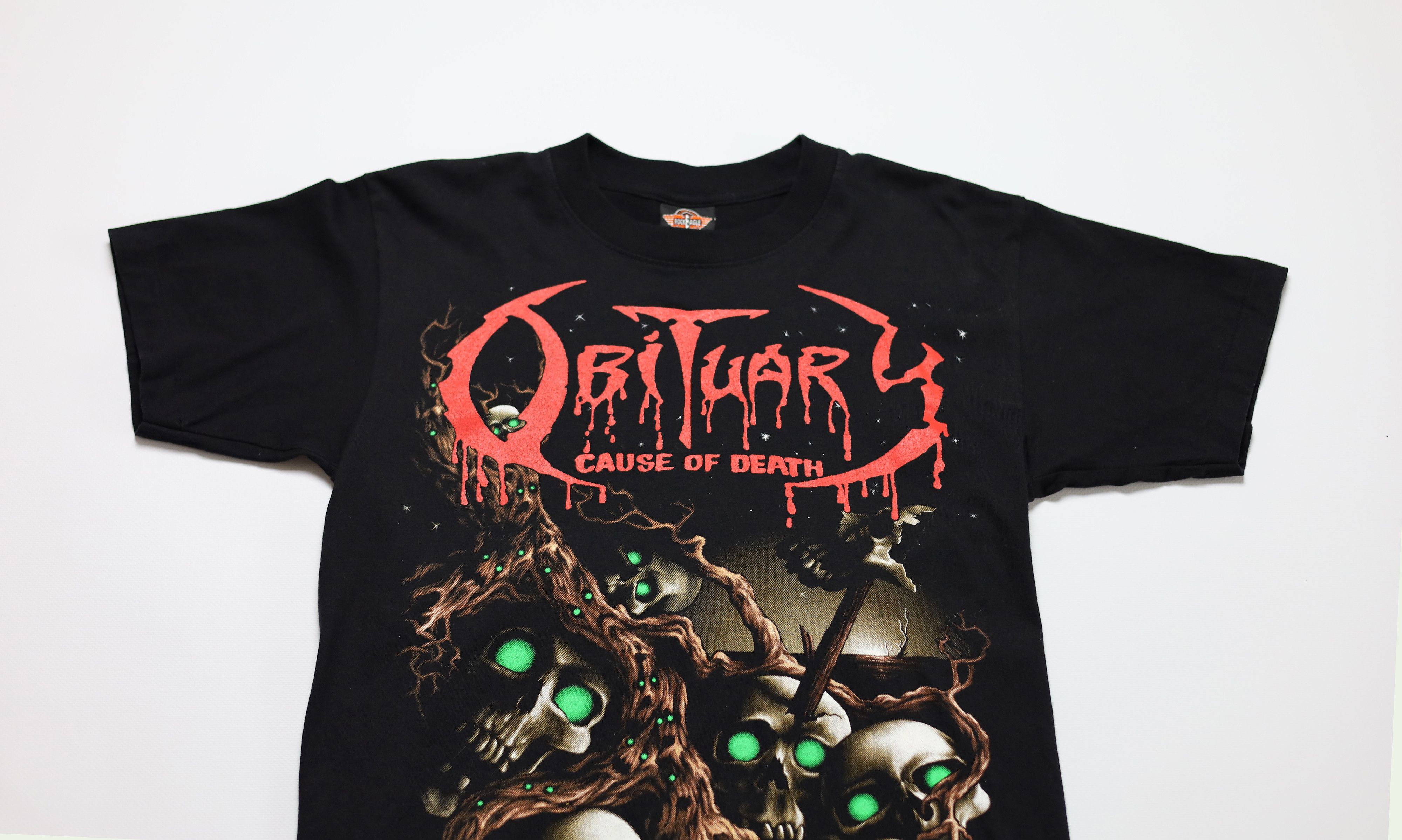 Band Tees Vintage Obiutary Cause of Death Band Tees Rock Eagle Size US M / EU 48-50 / 2 - 2 Thumbnail