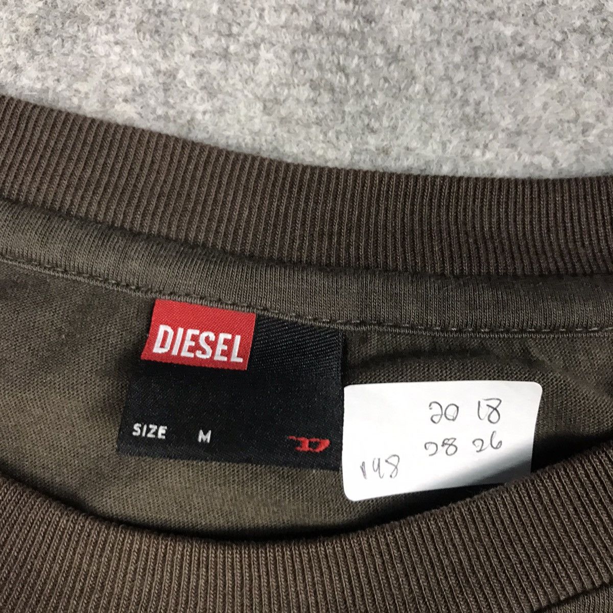 Diesel DIESEL EMBROIDERY DESIGN BROWN FADED LONG SLEEVE TSHIRT Size US M / EU 48-50 / 2 - 9 Thumbnail