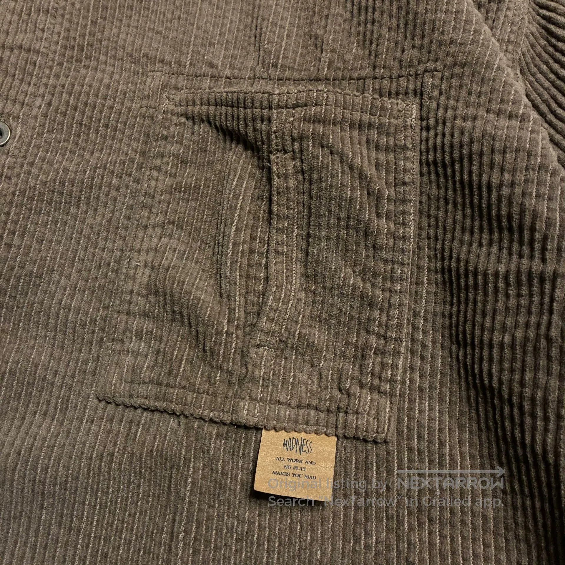 Madness MADNESS 21AW Heavy Washed Corduroy Shirt. Size US M / EU 48-50 / 2 - 4 Thumbnail