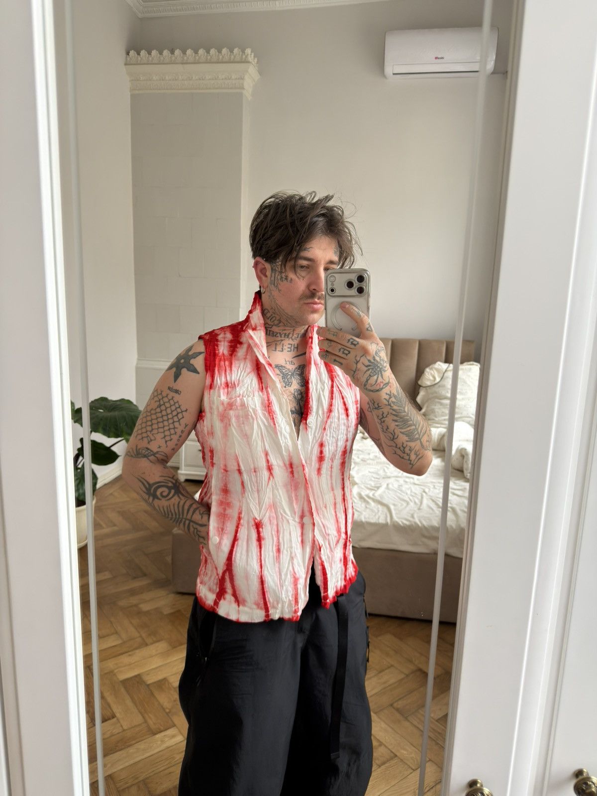 Issey miyake man archive blood vest