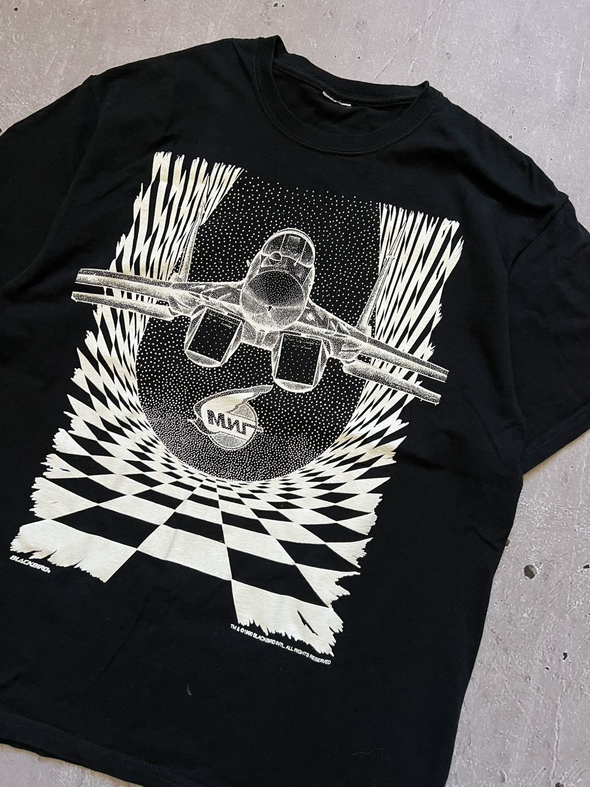 Other Rare Vintage T-Shirt Blackbird Mig 29 1990 90s Size L Size US L / EU 52-54 / 3 - 3 Thumbnail