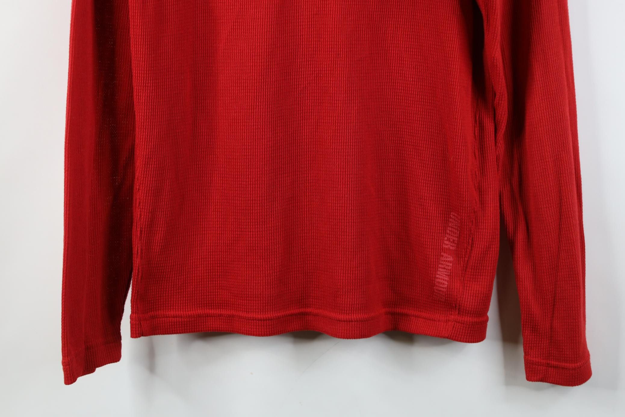 Under Armour Under Armour Waffle Knit Long Sleeve Henley T-Shirt Red Size US M / EU 48-50 / 2 - 3 Thumbnail