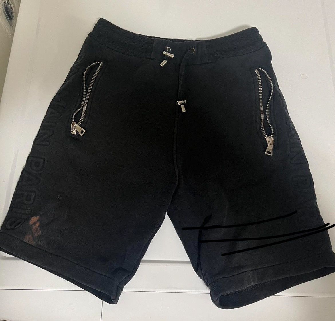 image of Balmain Sweat Shorts in Black, Men's (Size 29)