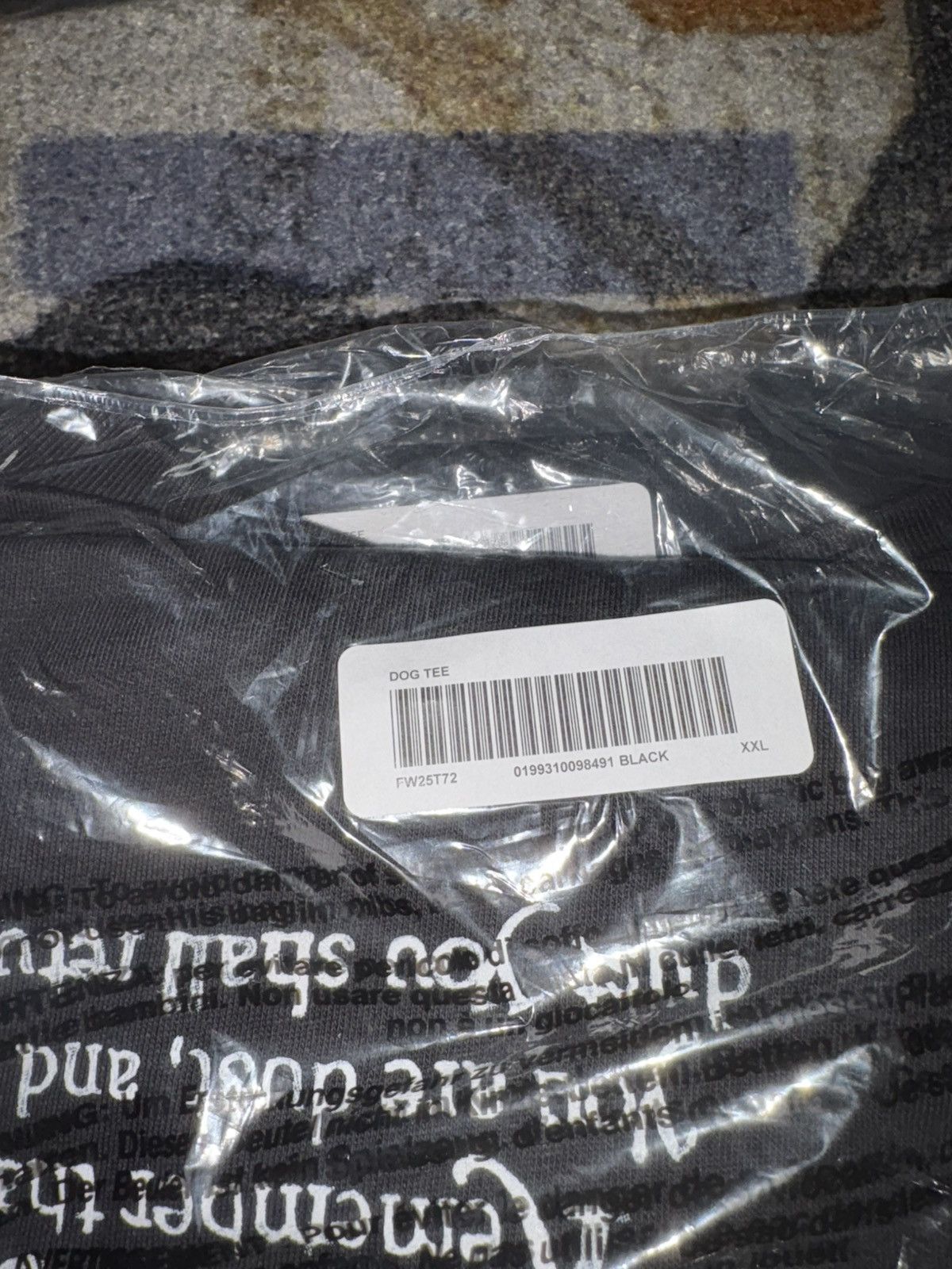 Supreme Supreme Dust Tee Black Size US XXL / EU 58 / 5 - 2 Thumbnail