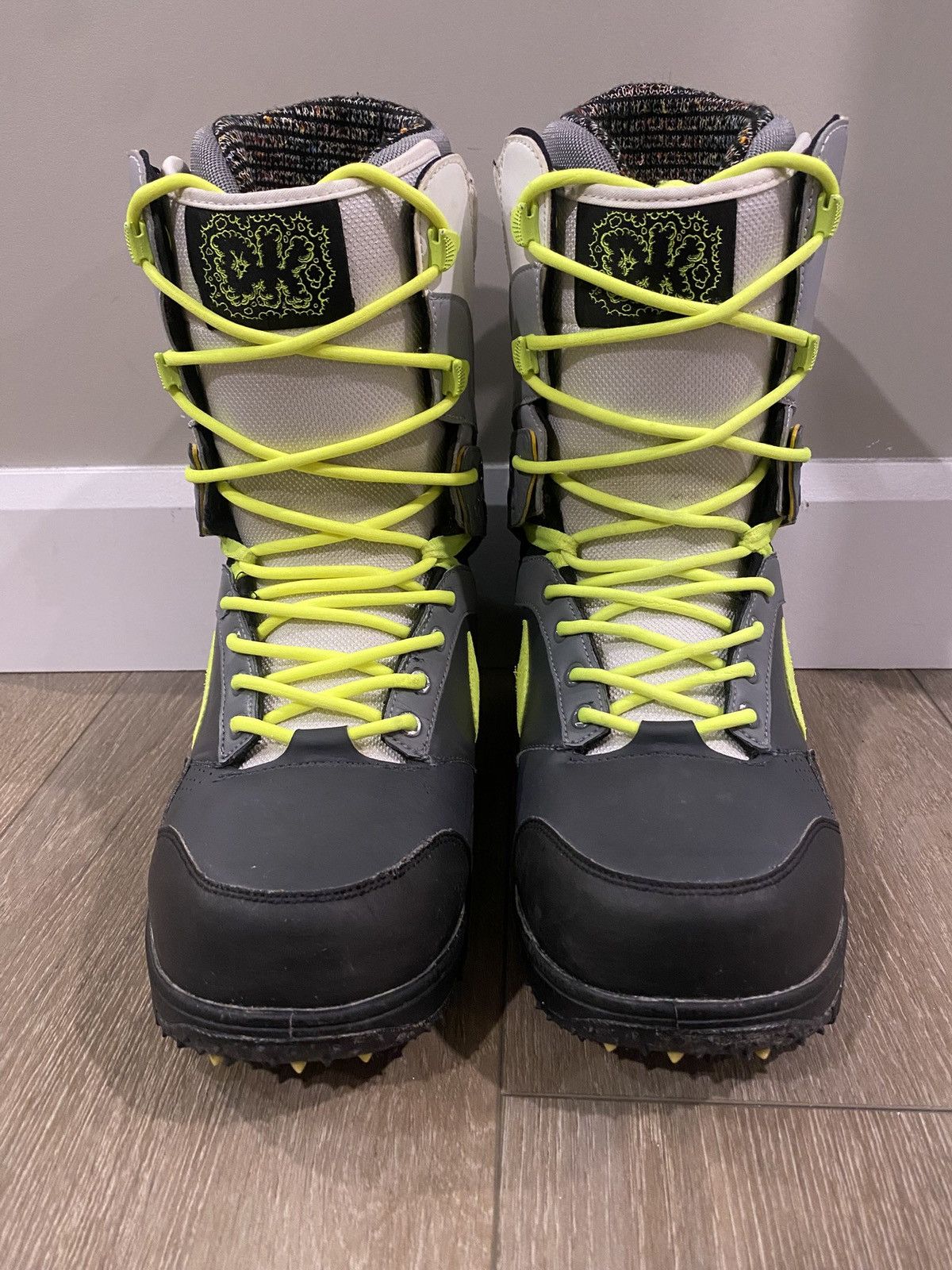 Nike Nike Zoom DK Danny Kass Snowboard Boots “Neon” White / Grey Size US 9 / EU 42 - 6 Thumbnail