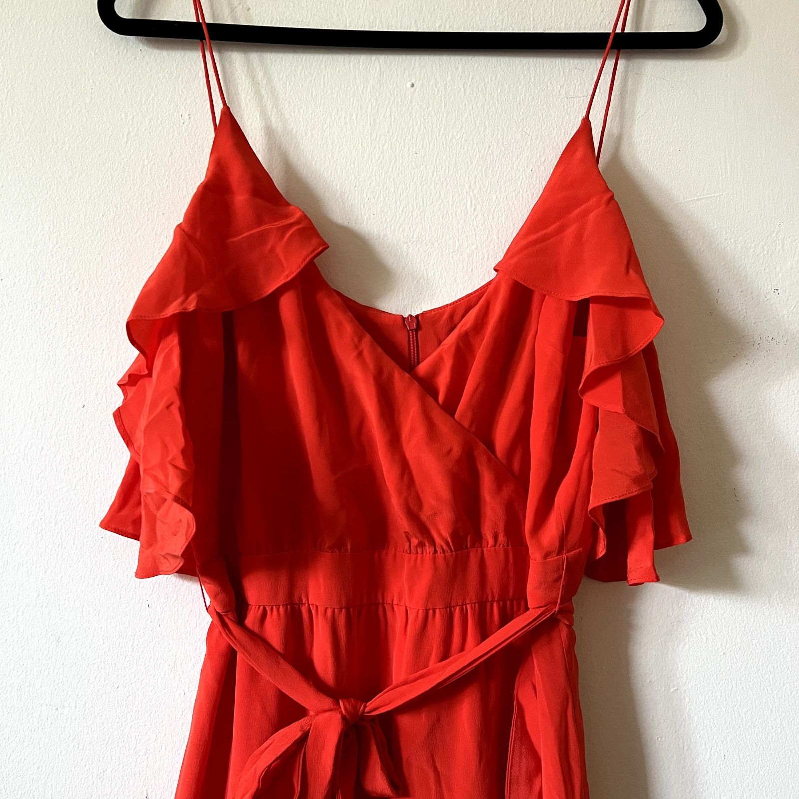 NICHOLAS Nicholas Georgette Wrap Midi Dress Poppy Red size 8 CL2 Size M / US 6-8 / IT 42-44 - 7 Thumbnail