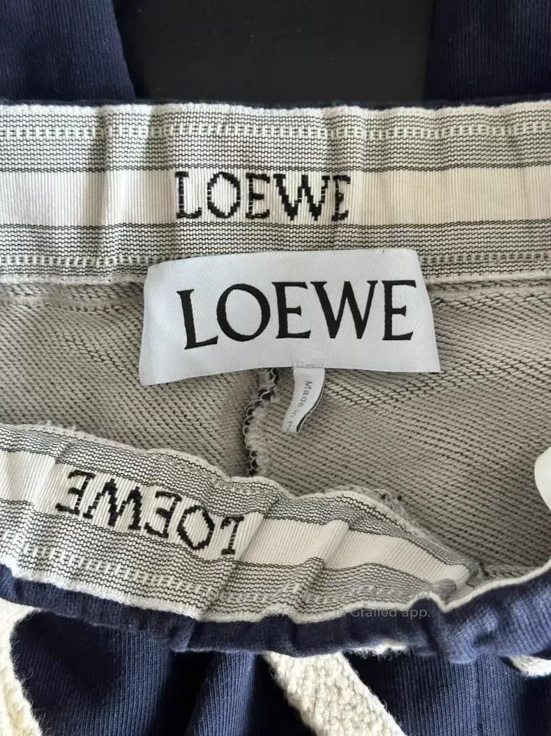 Loewe Loewe size L Blue and White Color Block Drawstring Sweatpan Size 28" / US 6 / IT 42 - 2 Thumbnail