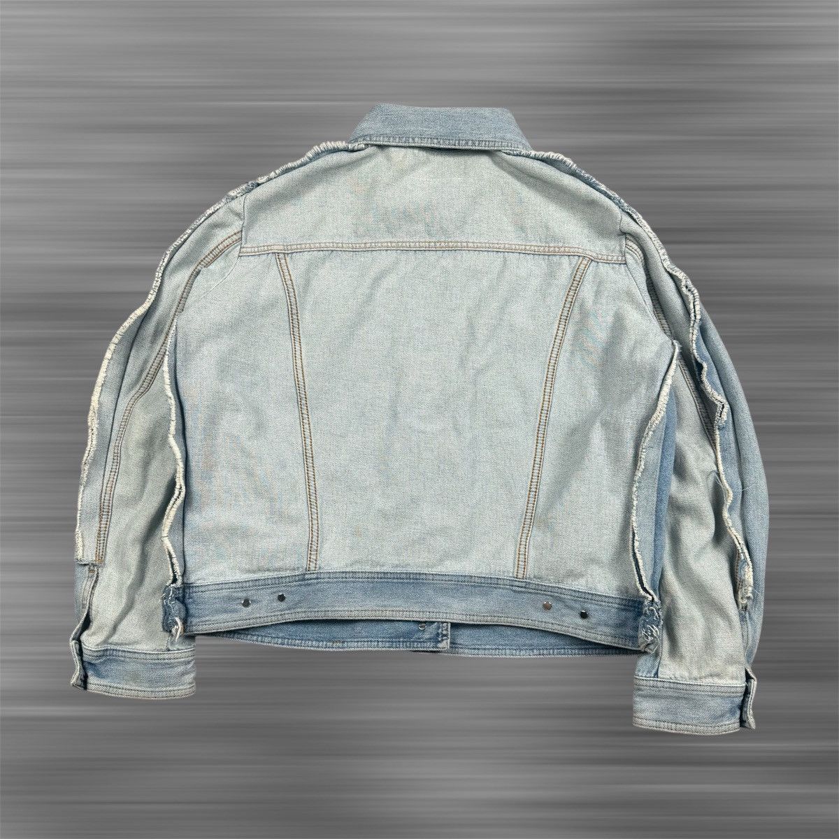 Maison Margiela SS2017 Maison Margiela Two Tone Blue Denim Jacket Size US M / EU 48-50 / 2 - 3 Thumbnail