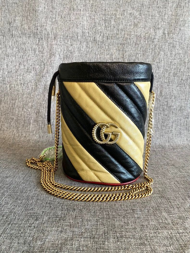 Gucci Gucci GG Marmont Colorblock Mini Bucket Bag-2506 Size ONE SIZE - 2 Thumbnail