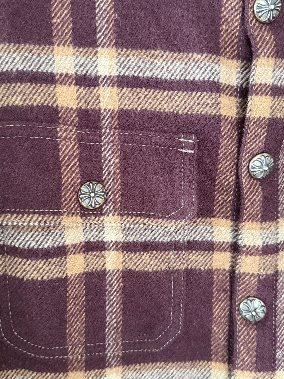 Chrome Hearts Chrome Hearts Workdog Red Flannel Shirt Size US S / EU 44-46 / 1 - 4 Thumbnail