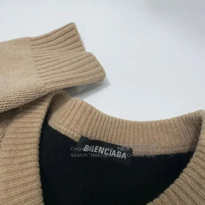 Balenciaga Balenciaga Logo Knit Sweater for Men, Brown. Size US XS / EU 42 / 0 - 5 Thumbnail