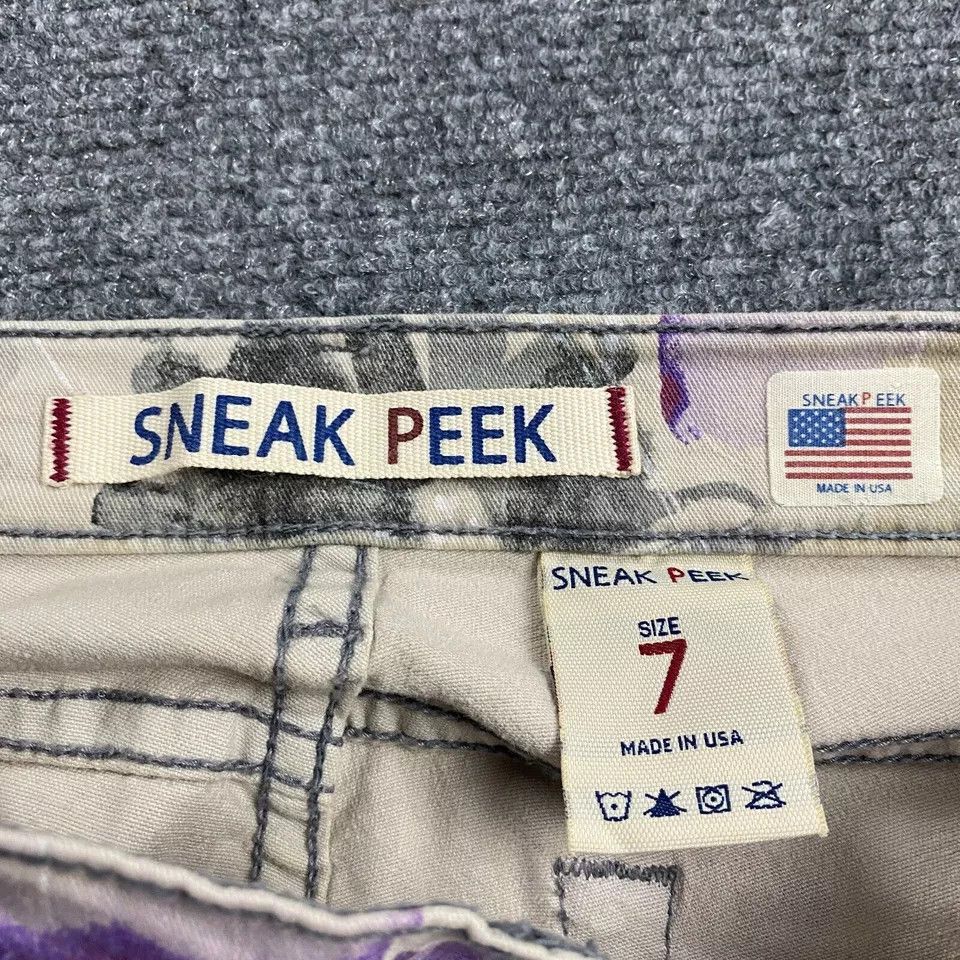 Other Sneak Peek Jeans Juniors 7 Floral Skinny Stretch Size 26" / US 2 / IT 38 - 3 Thumbnail
