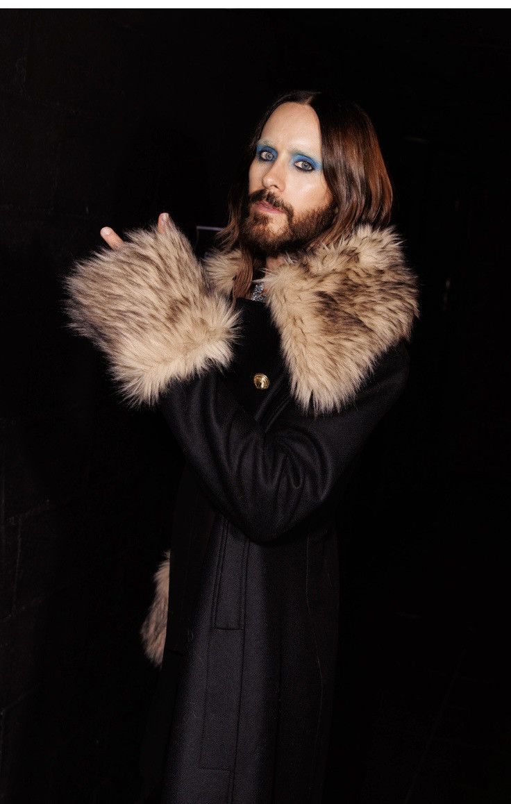 H&M × Paco Rabanne Rabanne H&M Fuzzy-detail Long Black Wool Coat Size Medium Size M / US 6-8 / IT 42-44 - 3 Thumbnail