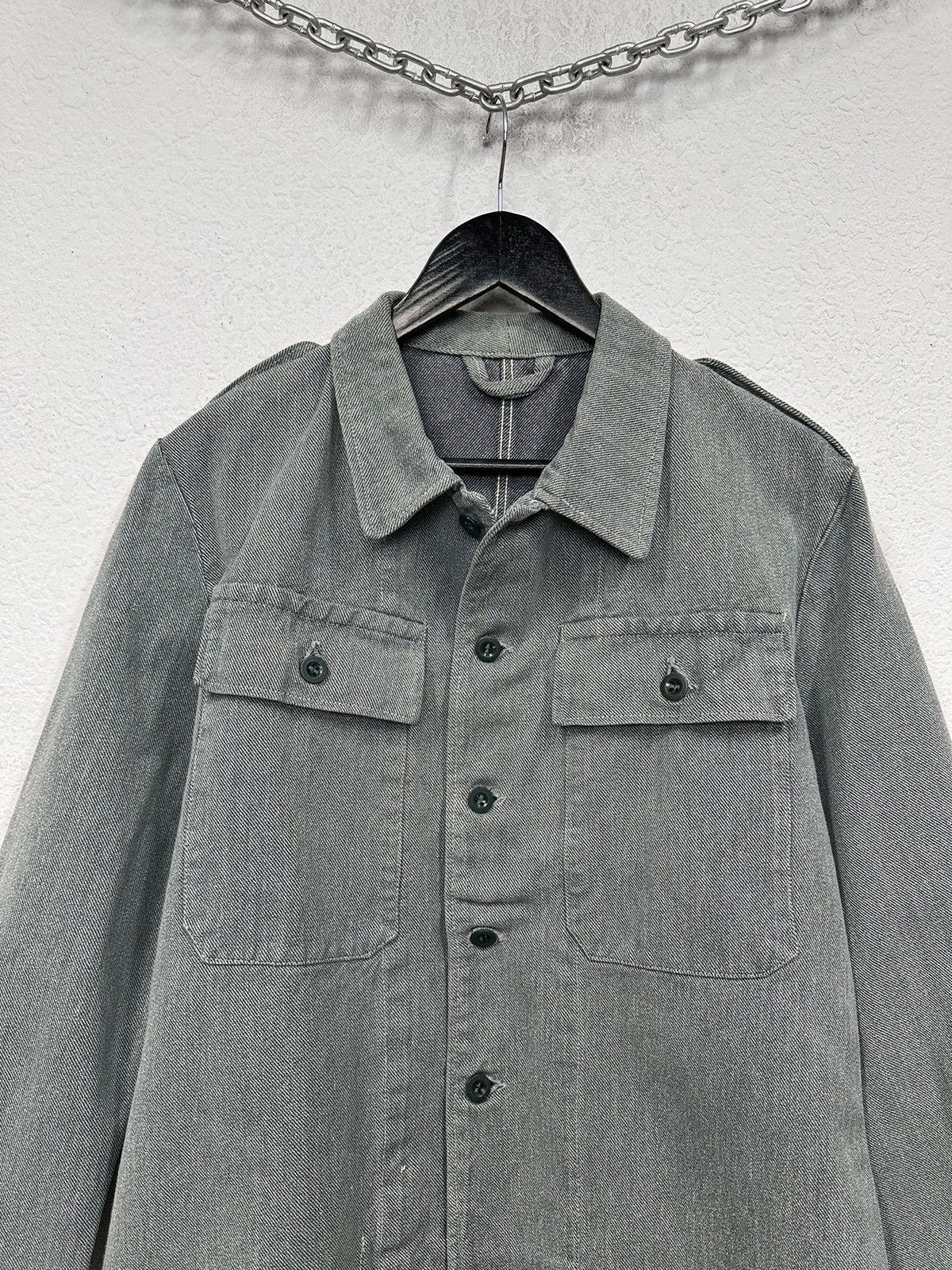 14th Addiction France Work cropped 90s army corduroy denim jacket police Size US M / EU 48-50 / 2 - 4 Thumbnail