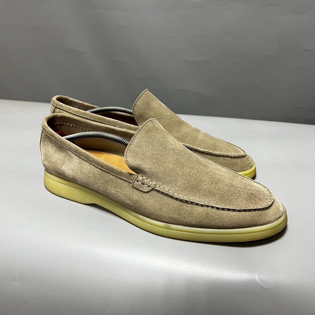 Suitsupply Leather Loafers Moccasins Suede Calf Beige