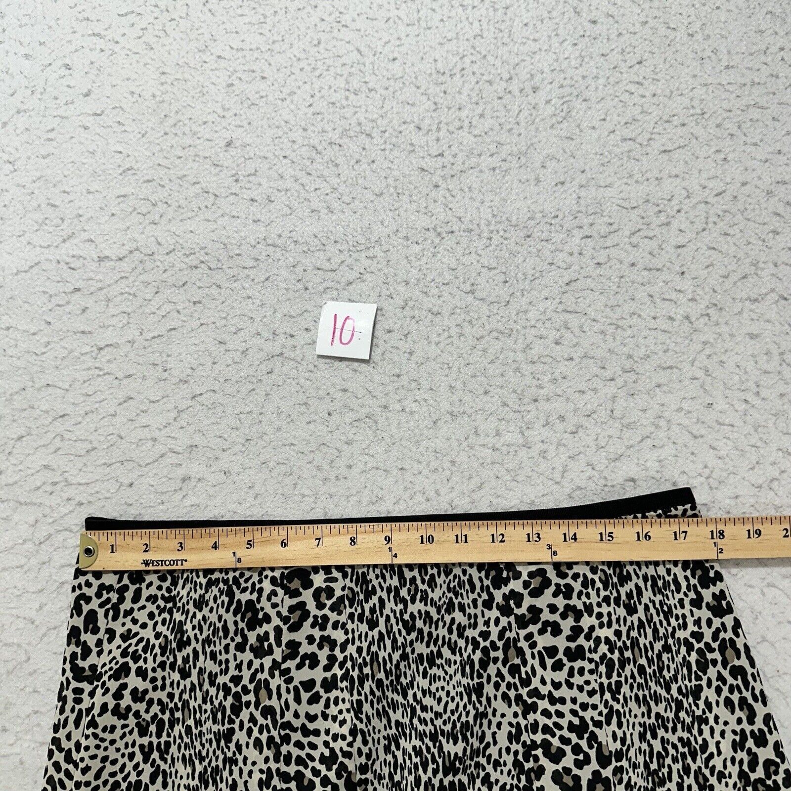 Other Worthington Women's 14 Black White Leopard Print Skirt Lined Size 36" / US 14 / IT 50 - 12 Thumbnail