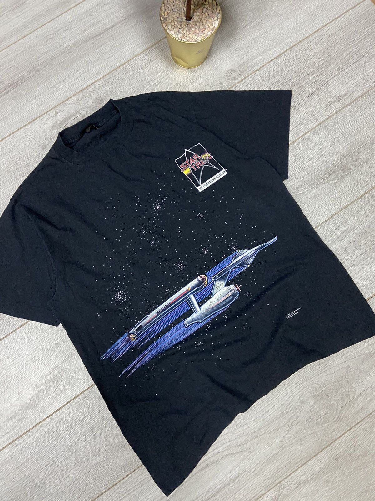 Vintage Star Trek 1991 USS Enterprise Made in USA vintage t-shirt Size US XL / EU 56 / 4 - 5 Thumbnail