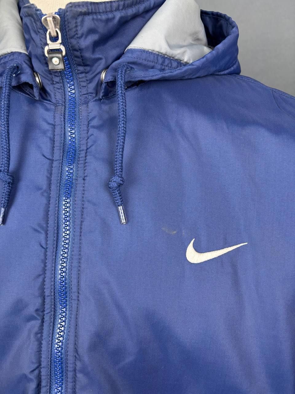 Nike Nike Jacket Size L Blue Big Swoosh Vintage Size US L / EU 52-54 / 3 - 3 Thumbnail