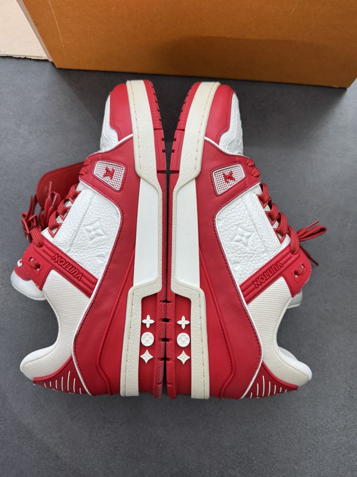 Louis Vuitton Louis Vuitton product red trainers Size US 11 / EU 44 - 12 Thumbnail