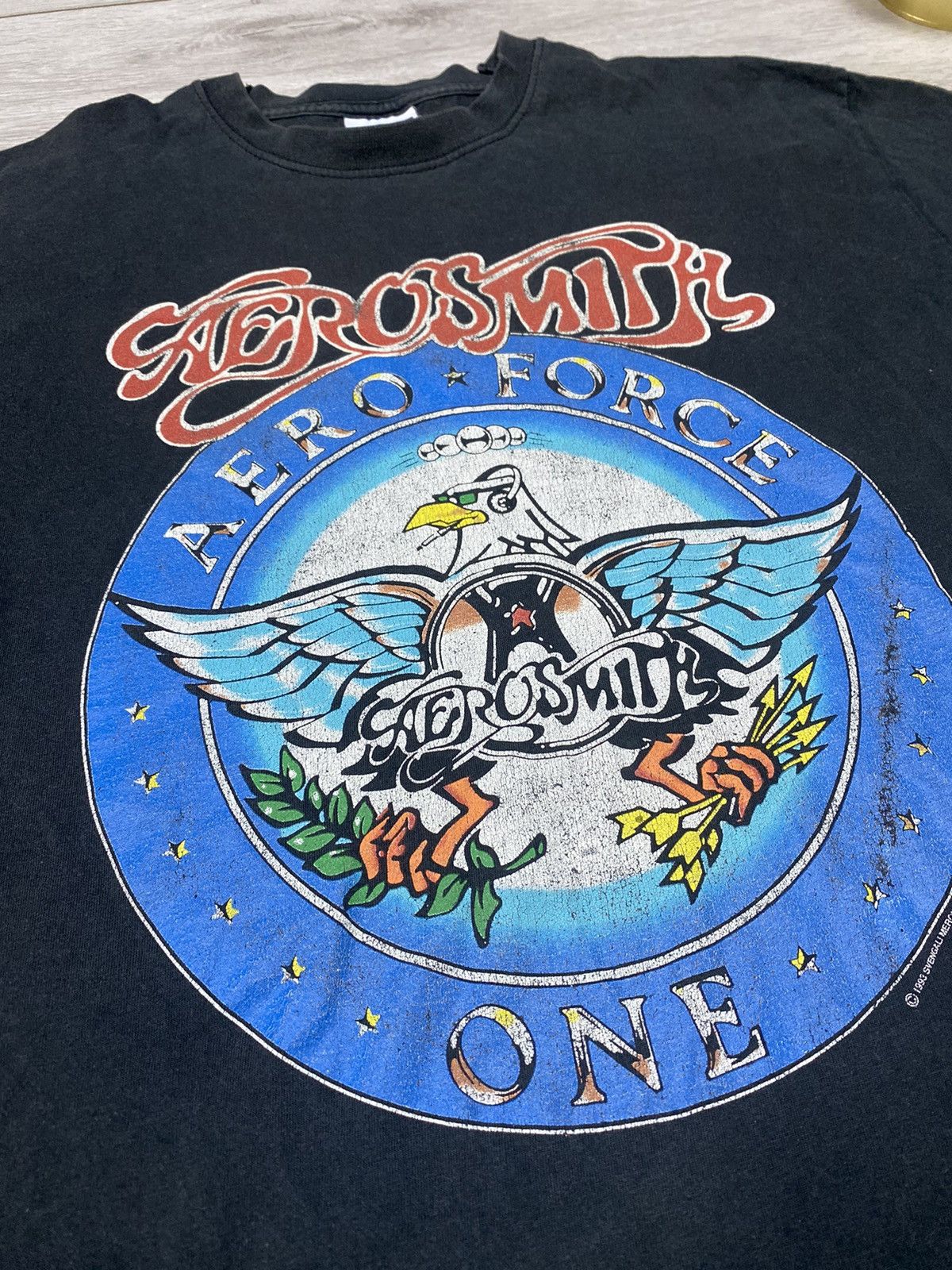 Aerosmith Aerosmith eagle 🦅 1993 Aero Force one vintage t-shirt Size US M / EU 48-50 / 2 - 3 Thumbnail