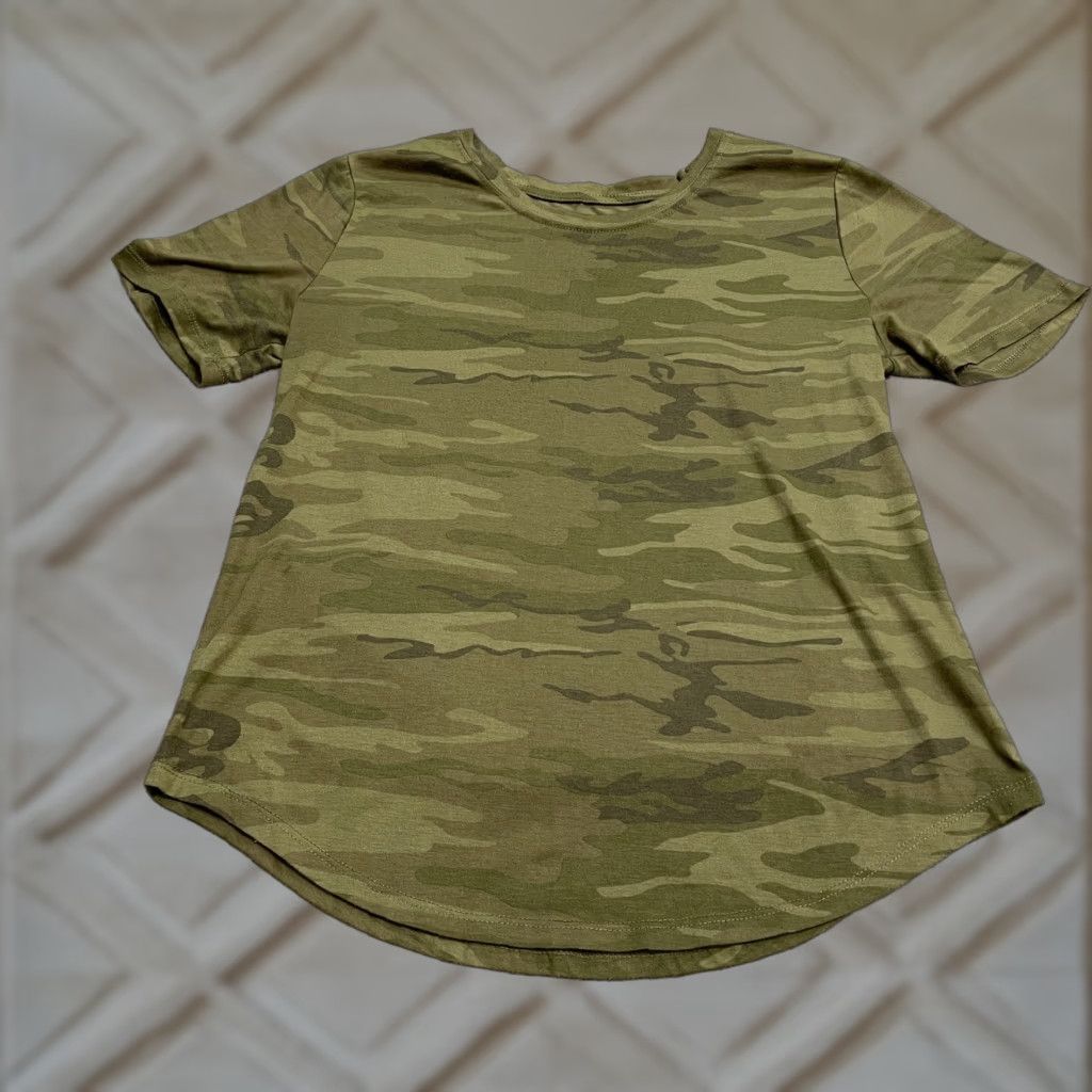 Vintage Cold Crush T-Shirt Womens L Green Camouflage Short Sleeve Casual Tee Size L / US 10 / IT 46 - 1 Thumbnail