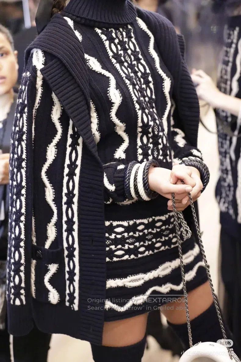 Chanel Chanel German Hamburg series turtleneck striped sweater Size M / US 6-8 / IT 42-44 - 9 Thumbnail
