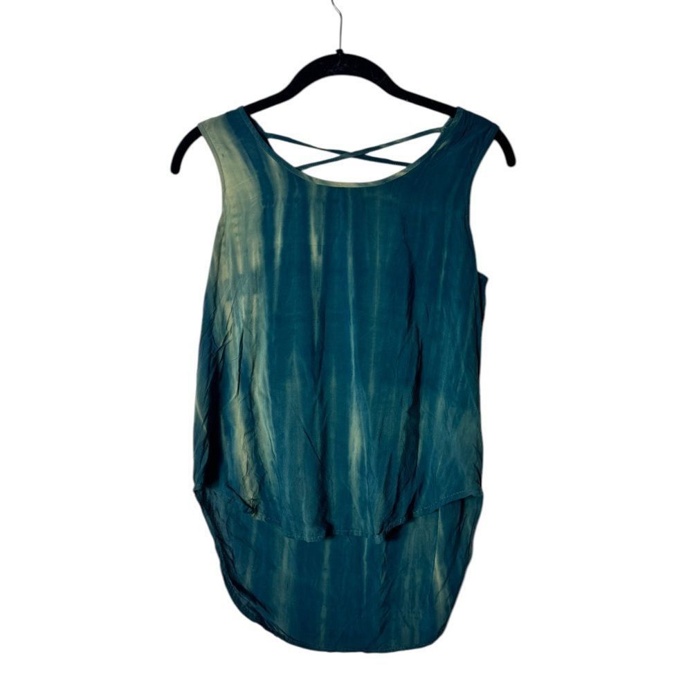 Other Fifty Street Blue Criss Cross Back Tank Top | Size Small | R Size S / US 4 / IT 40 - 2 Thumbnail