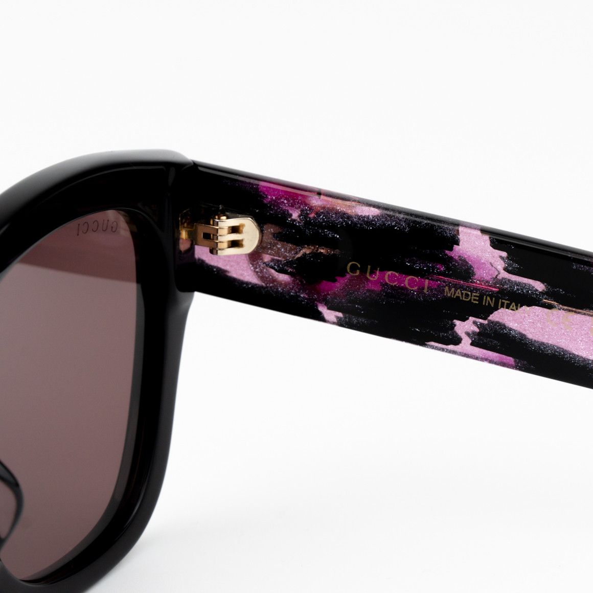 Gucci NEW Gucci GG1550SK 004 Black Red Women Square Sunglasses Size ONE SIZE - 7 Thumbnail