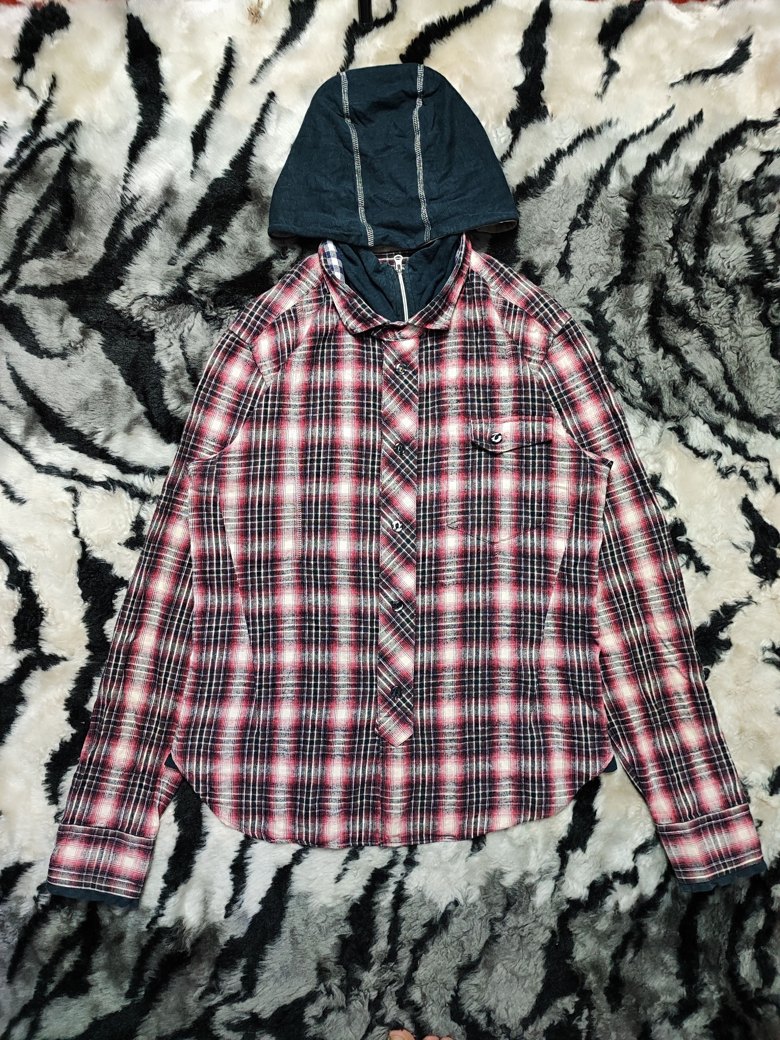 PPFM PPFM Double Layered Flannel Hoodie/Shirt Size US M / EU 48-50 / 2 - 2 Thumbnail