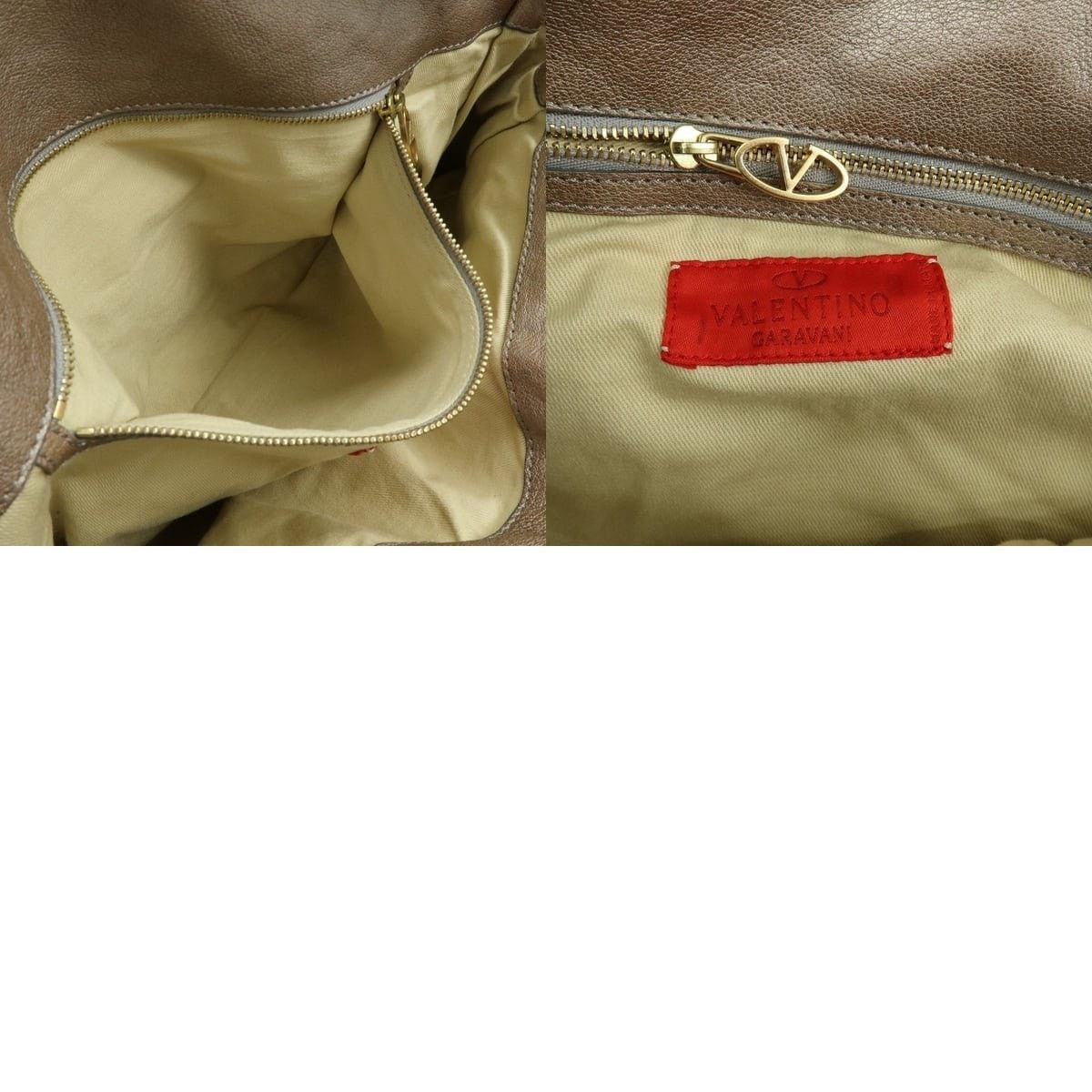 Valentino Valentino Flower Embroidery Calfskin Shoulder Bag Gray Size ONE SIZE - 8 Thumbnail