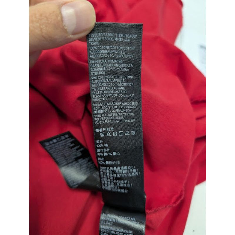 Balenciaga o1rshd1 Sweetheart Dry Jersey Medium Fit T-Shirt in Red Size US L / EU 52-54 / 3 - 20 Thumbnail