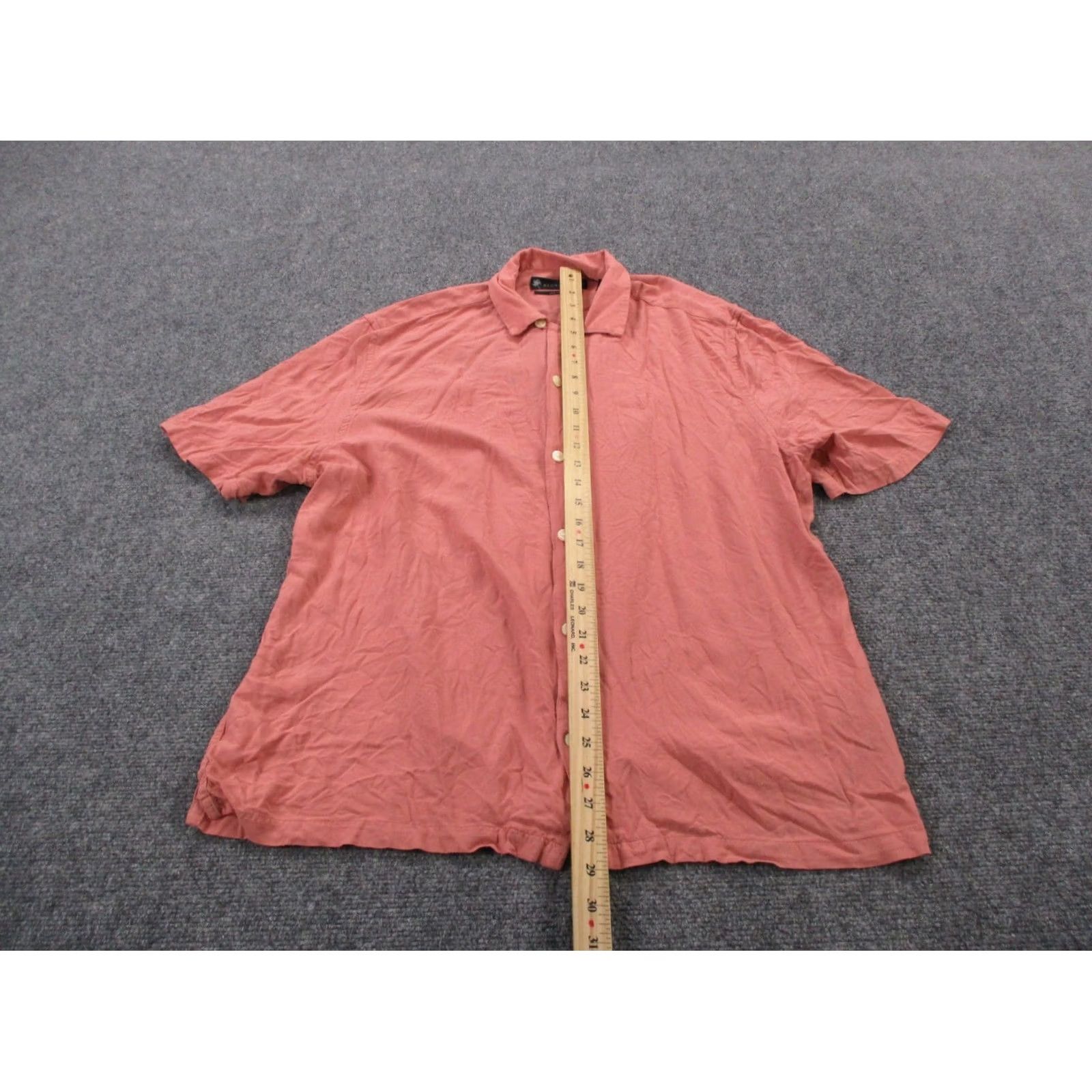 Allsaints All Saints Shirt Mens L Pink Viscose Polo Golf Casual Preppy Size US L / EU 52-54 / 3 - 3 Thumbnail