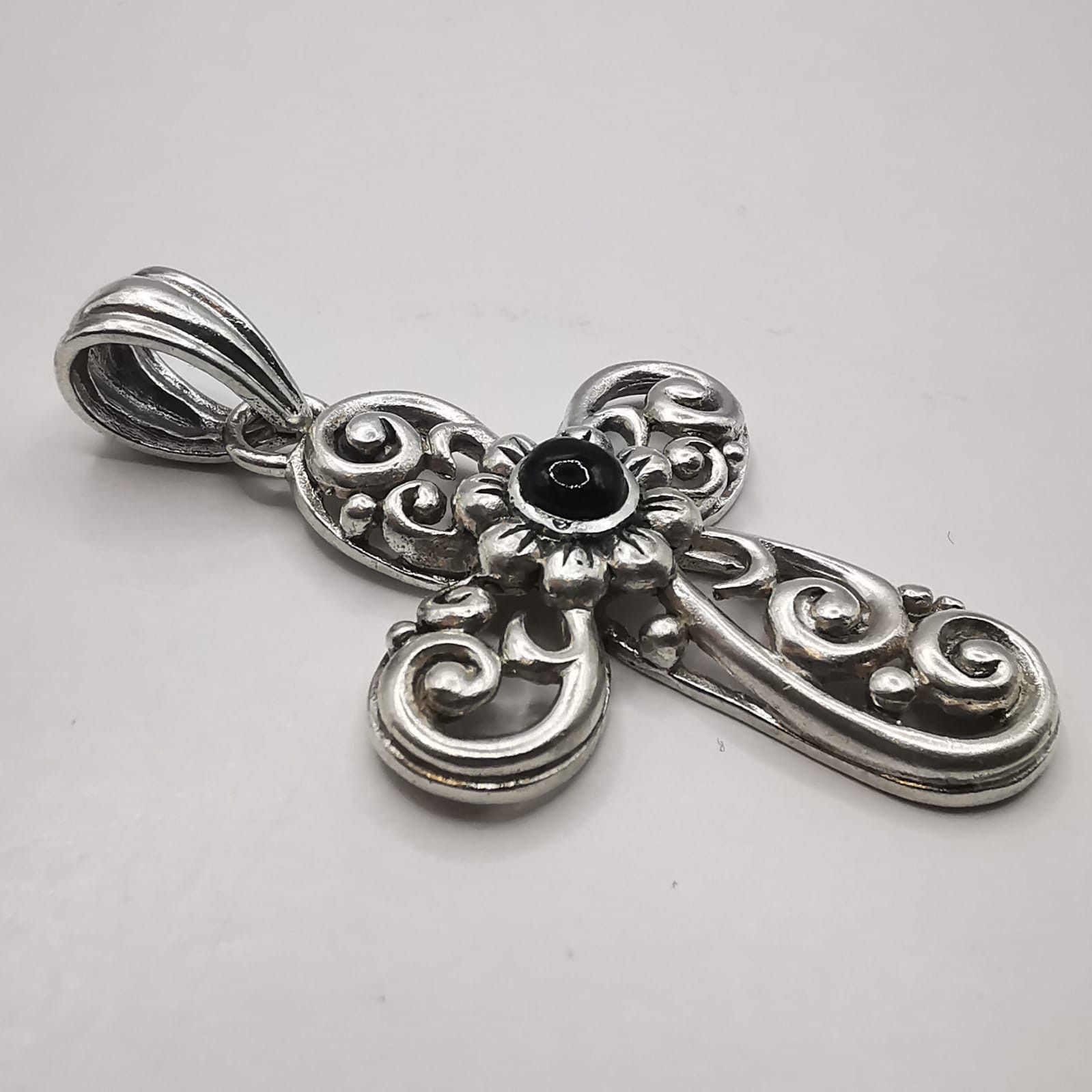 Sterling Silver Vintage Cross pendant made of 925 silver 8,01g Size ONE SIZE - 2 Thumbnail