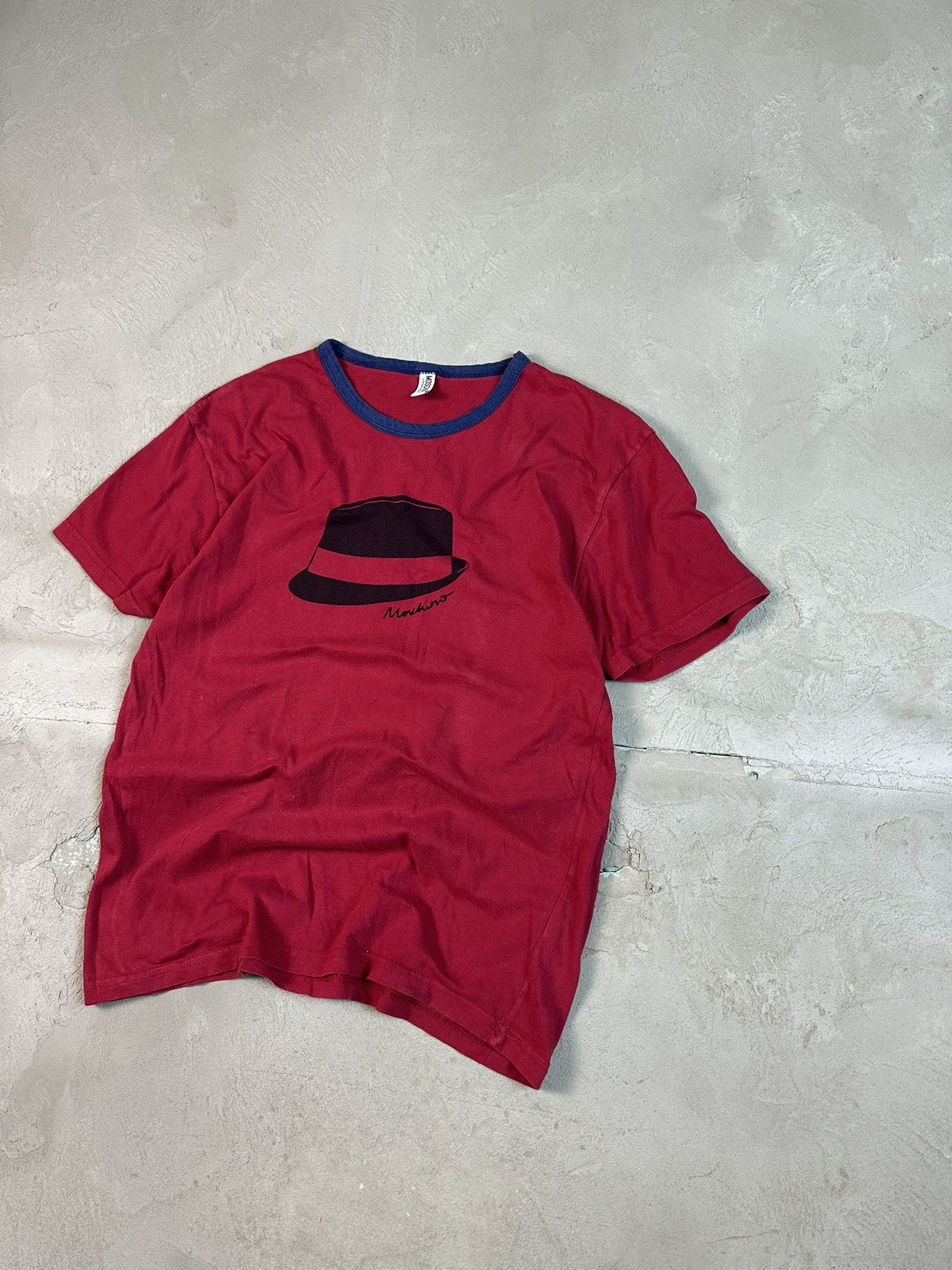 Designer × Moschino Moschino Graphic Hat Logo T-shirt Size US M / EU 48-50 / 2 - 3 Thumbnail