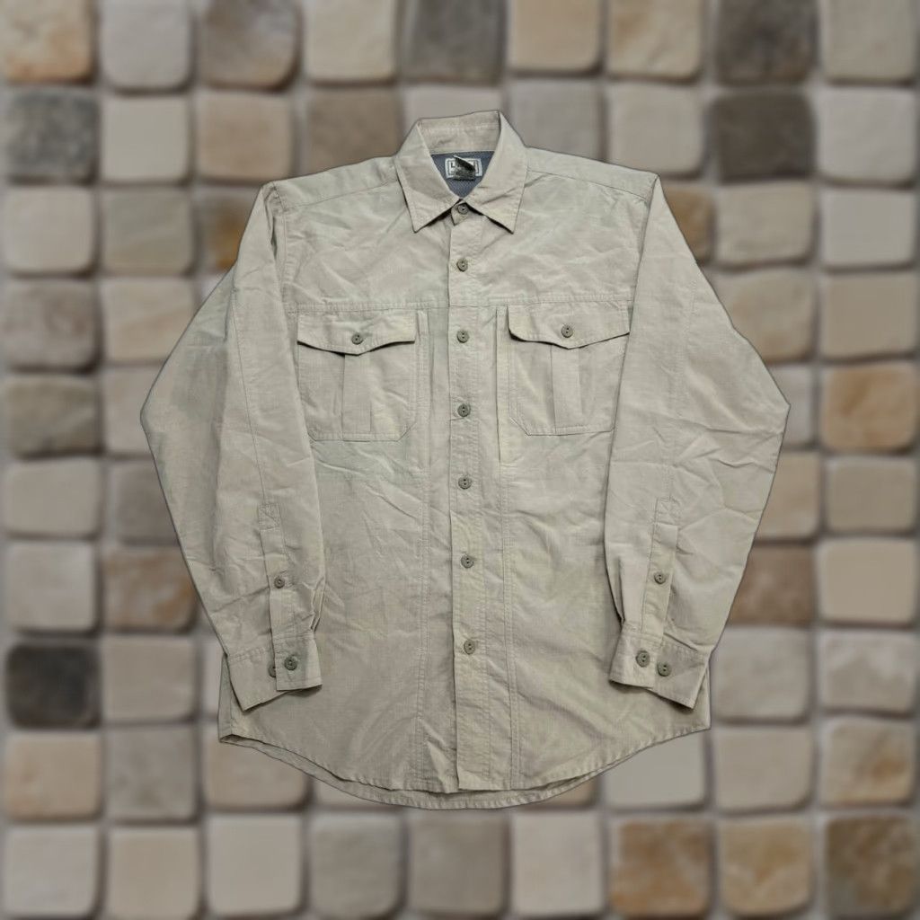 Vintage VINTAGE LL Bean Double Field Shirt Mens Small Brown Logo Lined Nylon Button Up Hunting Size US S / EU 44-46 / 1 - 1 Thumbnail