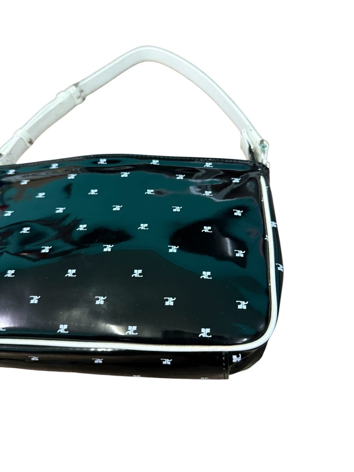 Courreges VINTAGE COURREGES WHITE LOGO PRINTED MINI SHOULDER BAG Size ONE SIZE - 6 Thumbnail