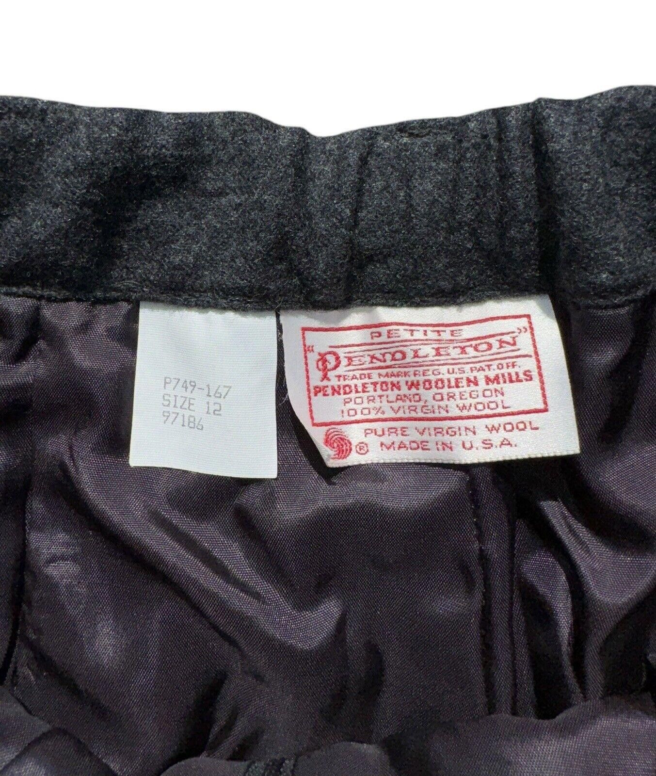 Pendleton Vintage Pendleton Petite Womens Grey Wool Slacks Pants 12 Size 34" / US 12 / IT 48 - 6 Thumbnail