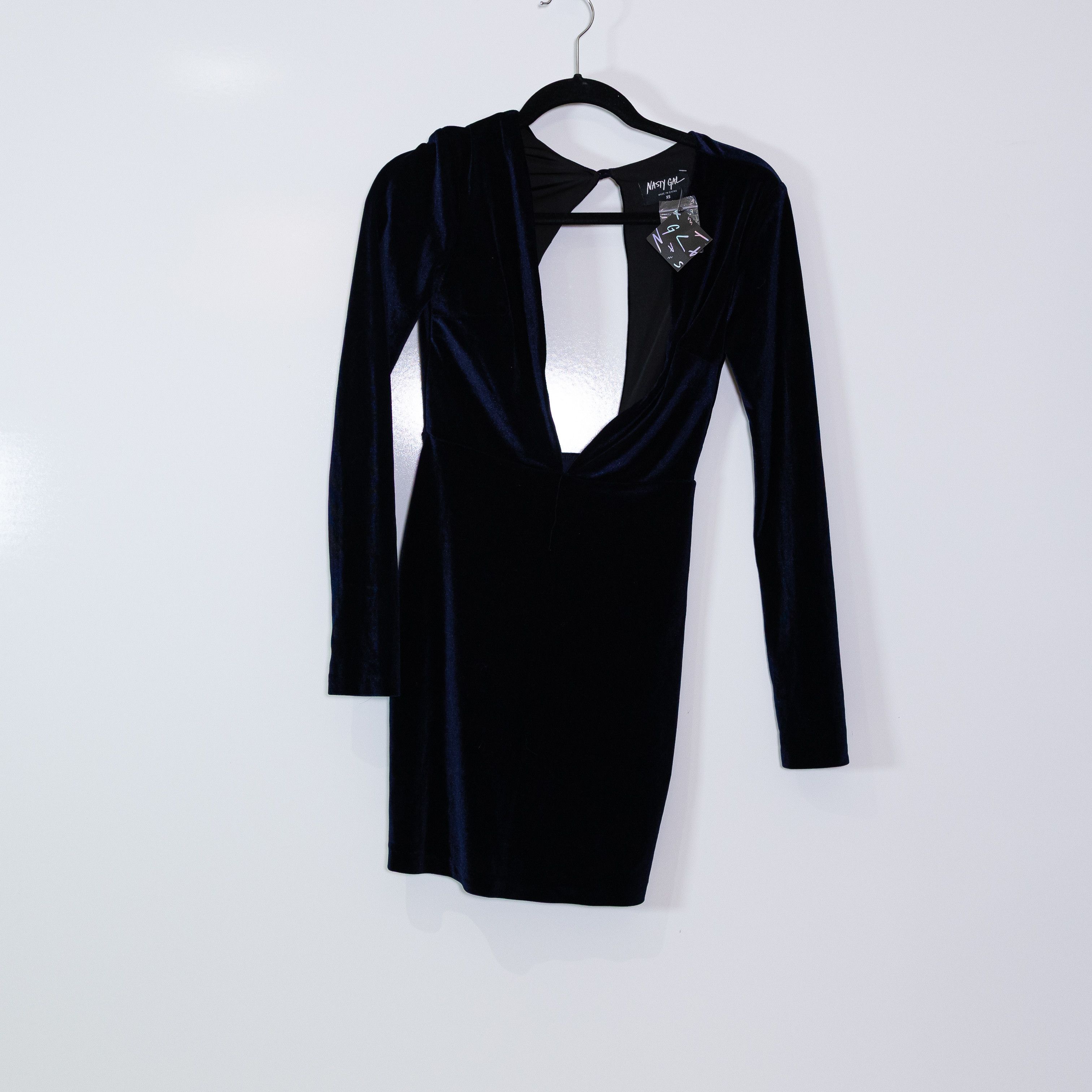 Nasty Gal NEW Nasty Gal Velvet Velour Cut Out Long Size XS / US 0-2 / IT 36-38 - 1 Thumbnail