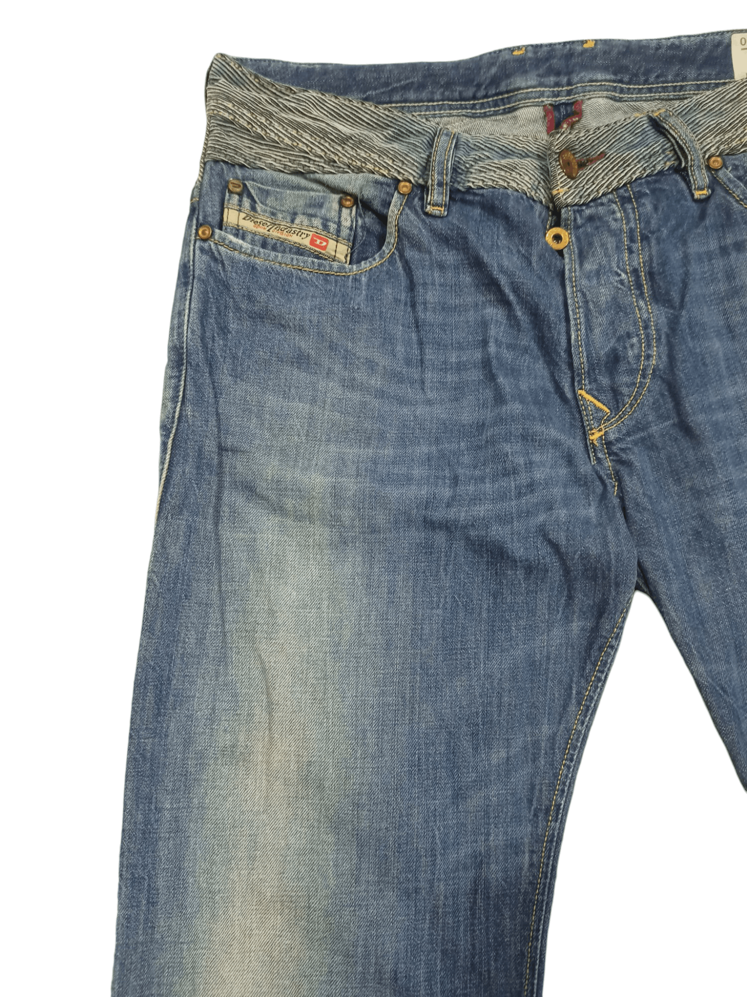 Diesel DIESEL REYHAN DISTRESSED DENIM FLARE JEANS Size US 31 - 6 Thumbnail