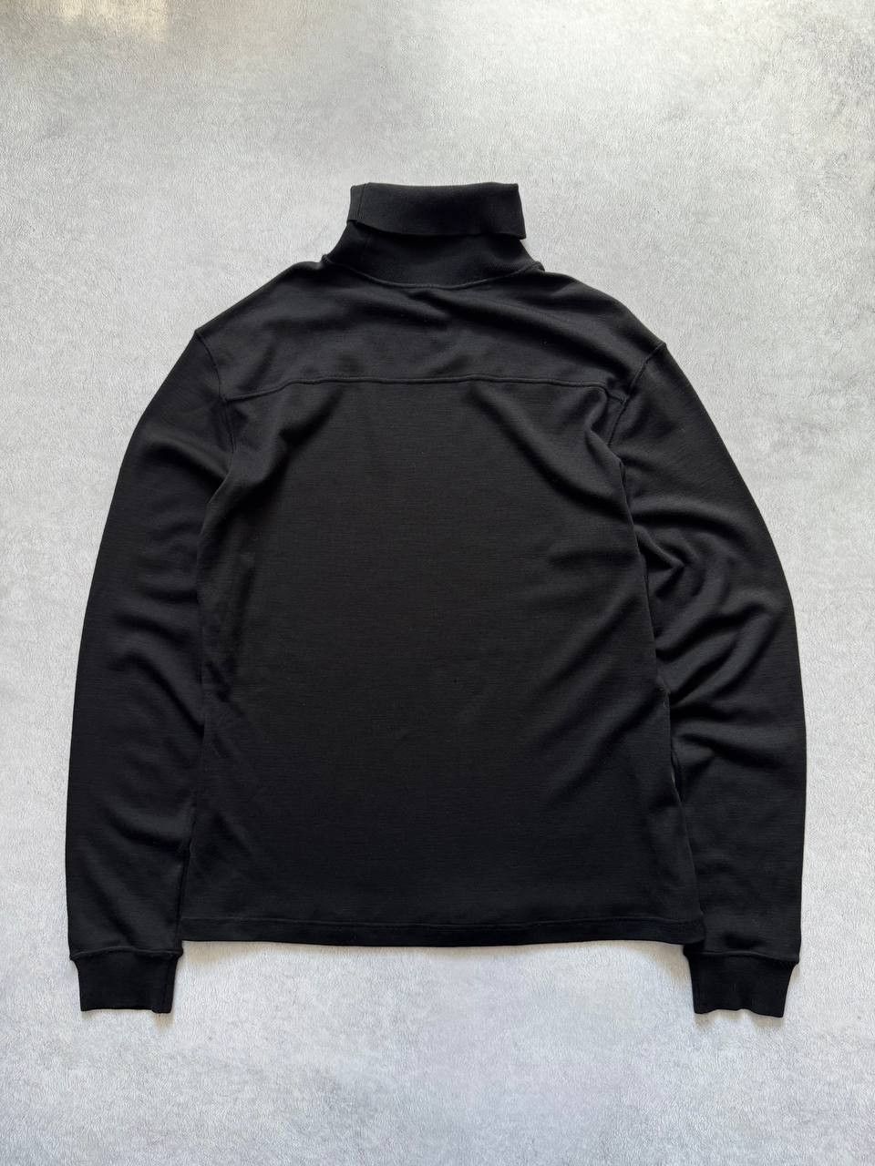 Prada Prada 2006 Black Tab Top Turtleneck Wool Sweater Size US XXL / EU 58 / 5 - 2 Thumbnail