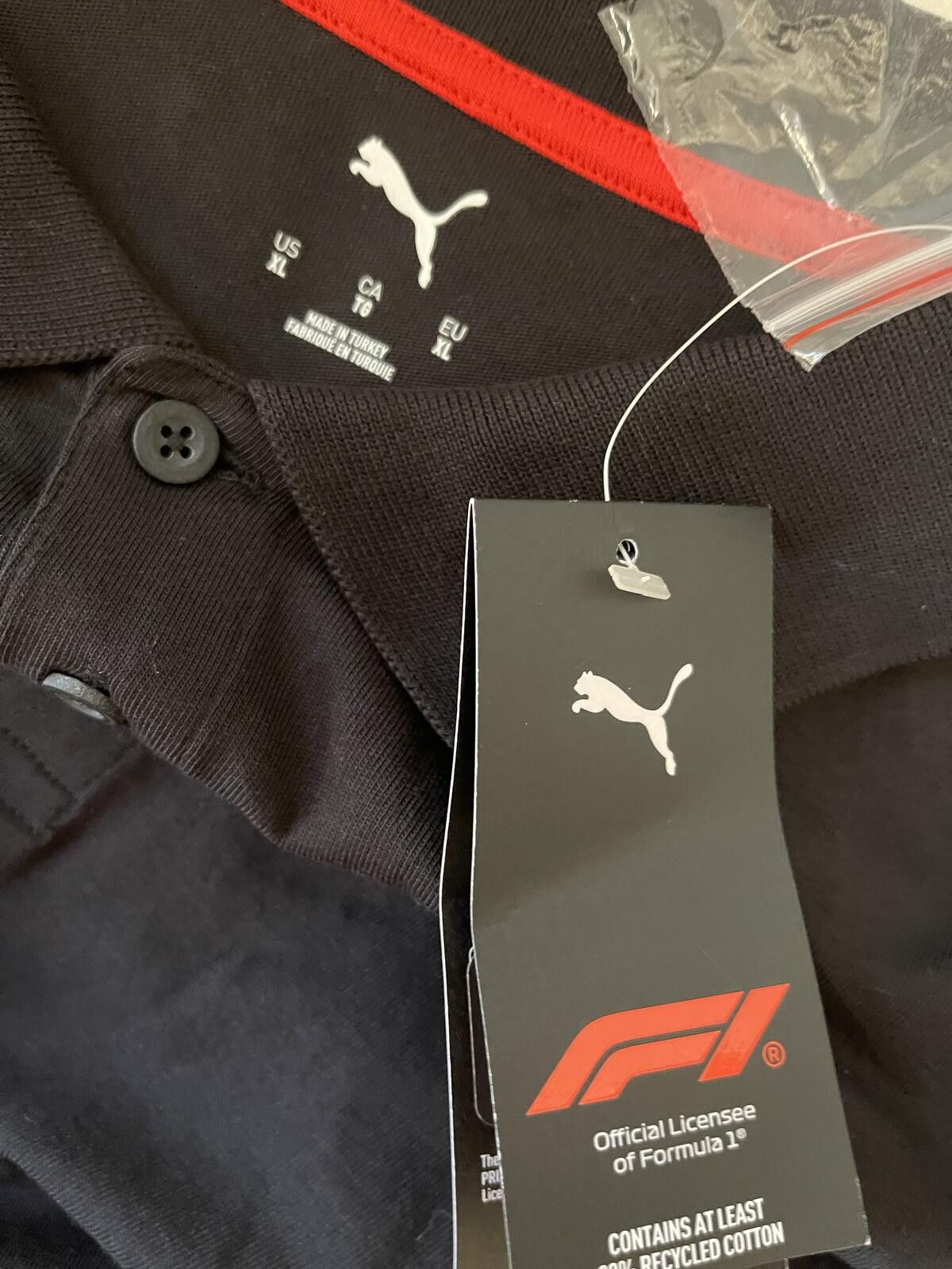 Puma Puma Formula 1 Official Licensed Black Polo Shirt XL Size US XL / EU 56 / 4 - 2 Thumbnail