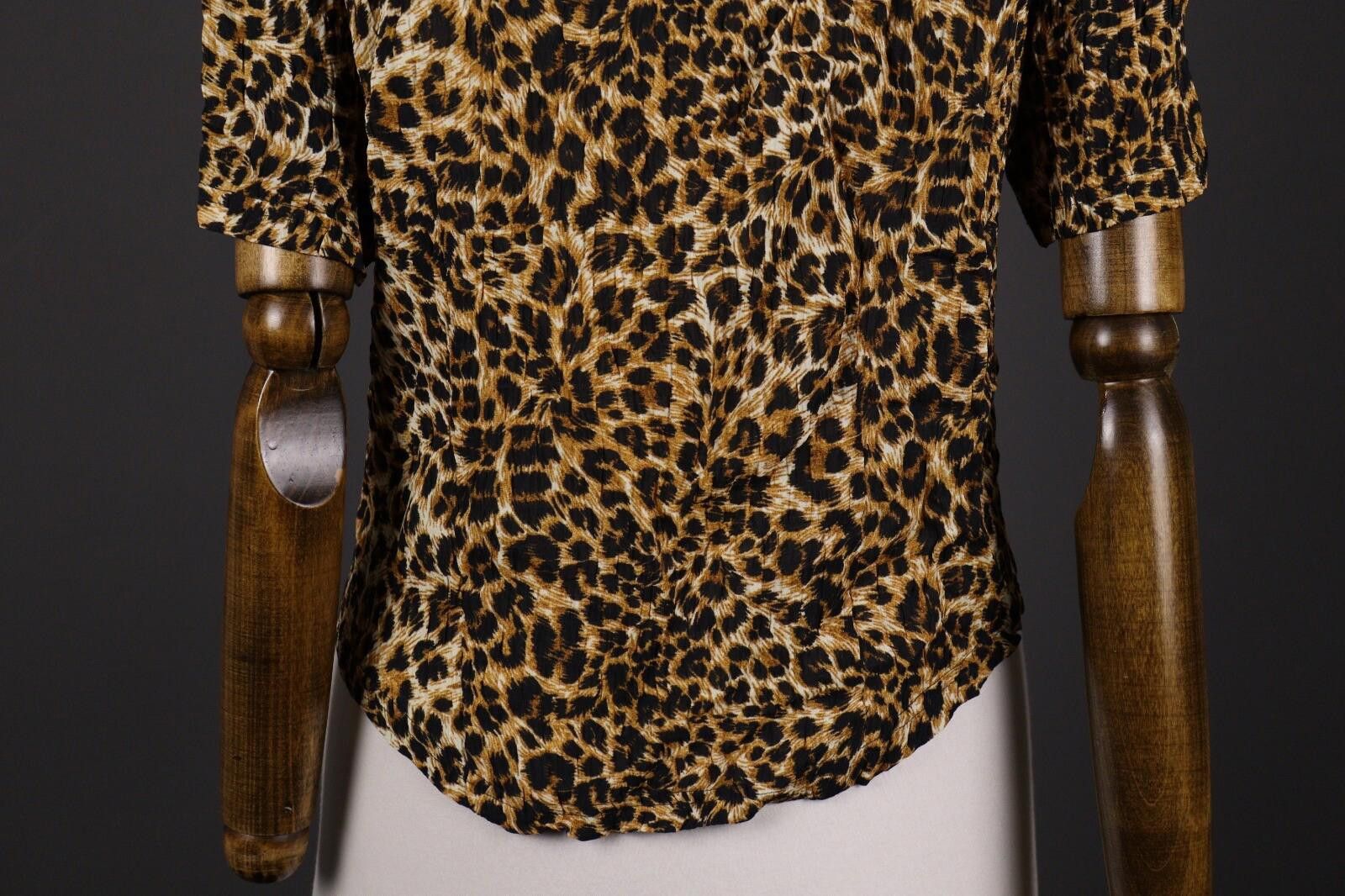 Nanushka Nanushka Leopard Print Top Button Down Blouse Shirt Size M Size M / US 6-8 / IT 42-44 - 7 Thumbnail