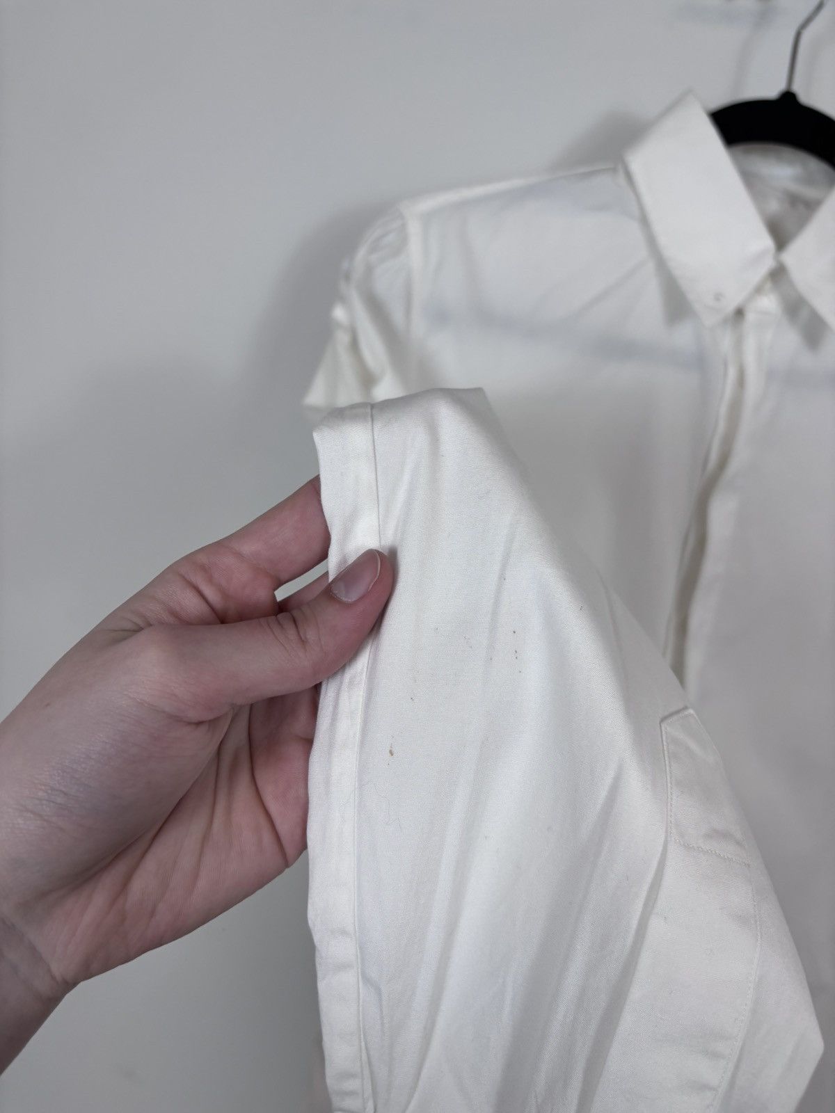 Dsquared2 Dsquared2 Men’s White Button Up Long Sleeve Dress Shirt Size US S / EU 44-46 / 1 - 11 Thumbnail