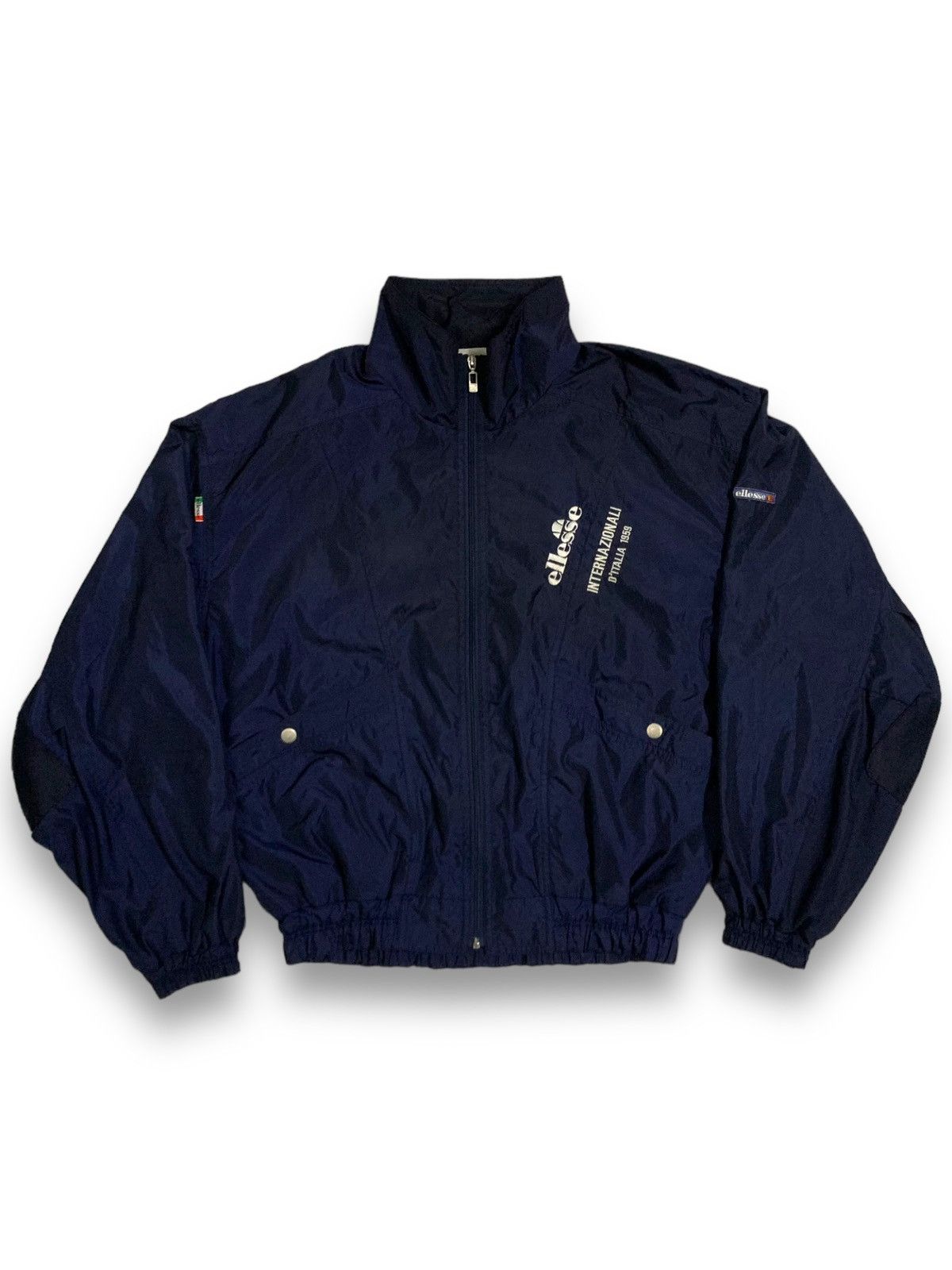 Ellesse Vintage Ellesse D’ Italia Embroidered Bomber Jacket Size US L / EU 52-54 / 3 - 1 Thumbnail