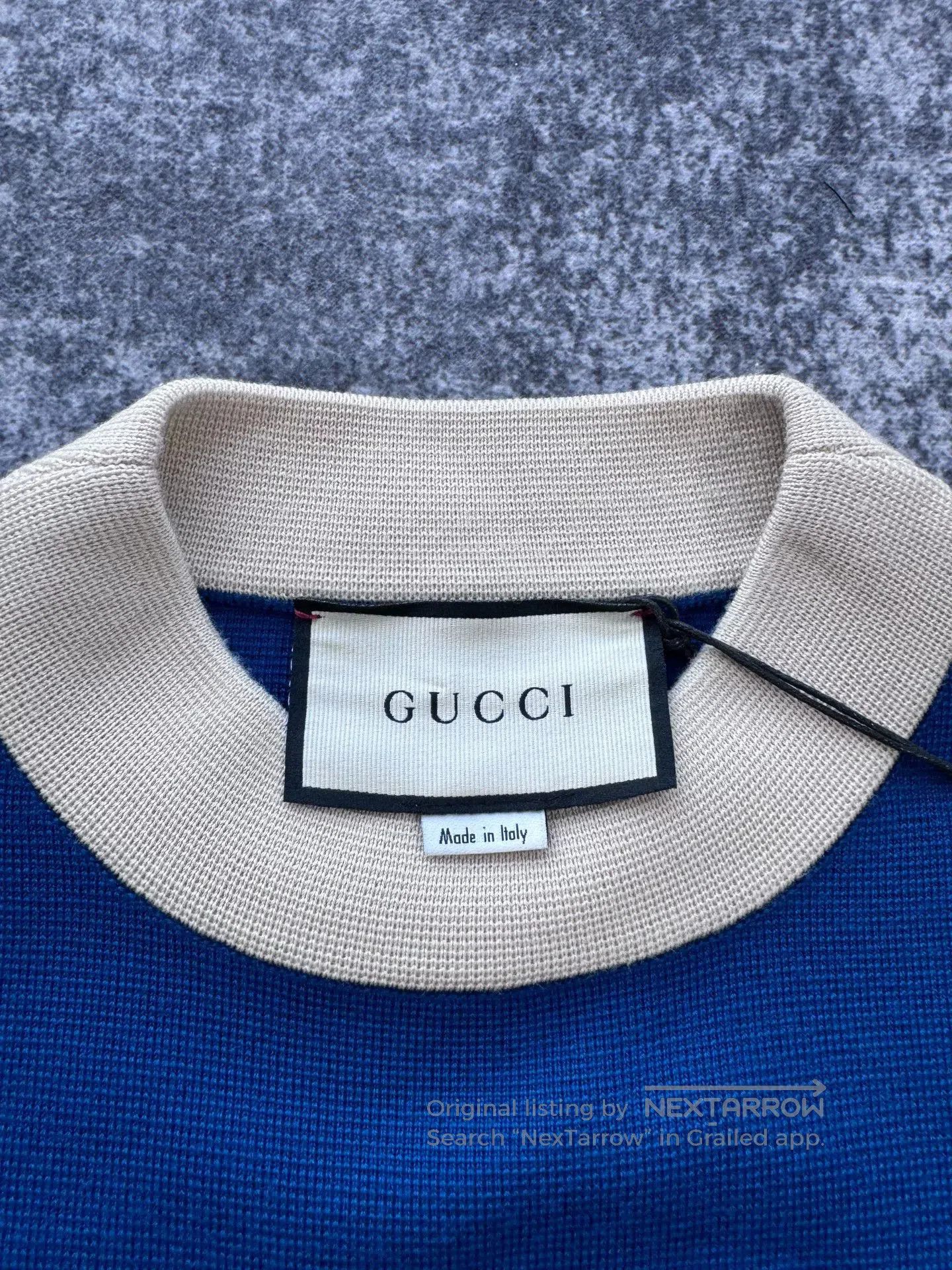 Gucci gucci blue and white knitted short dress. Size S / US 4 / IT 40 - 4 Thumbnail
