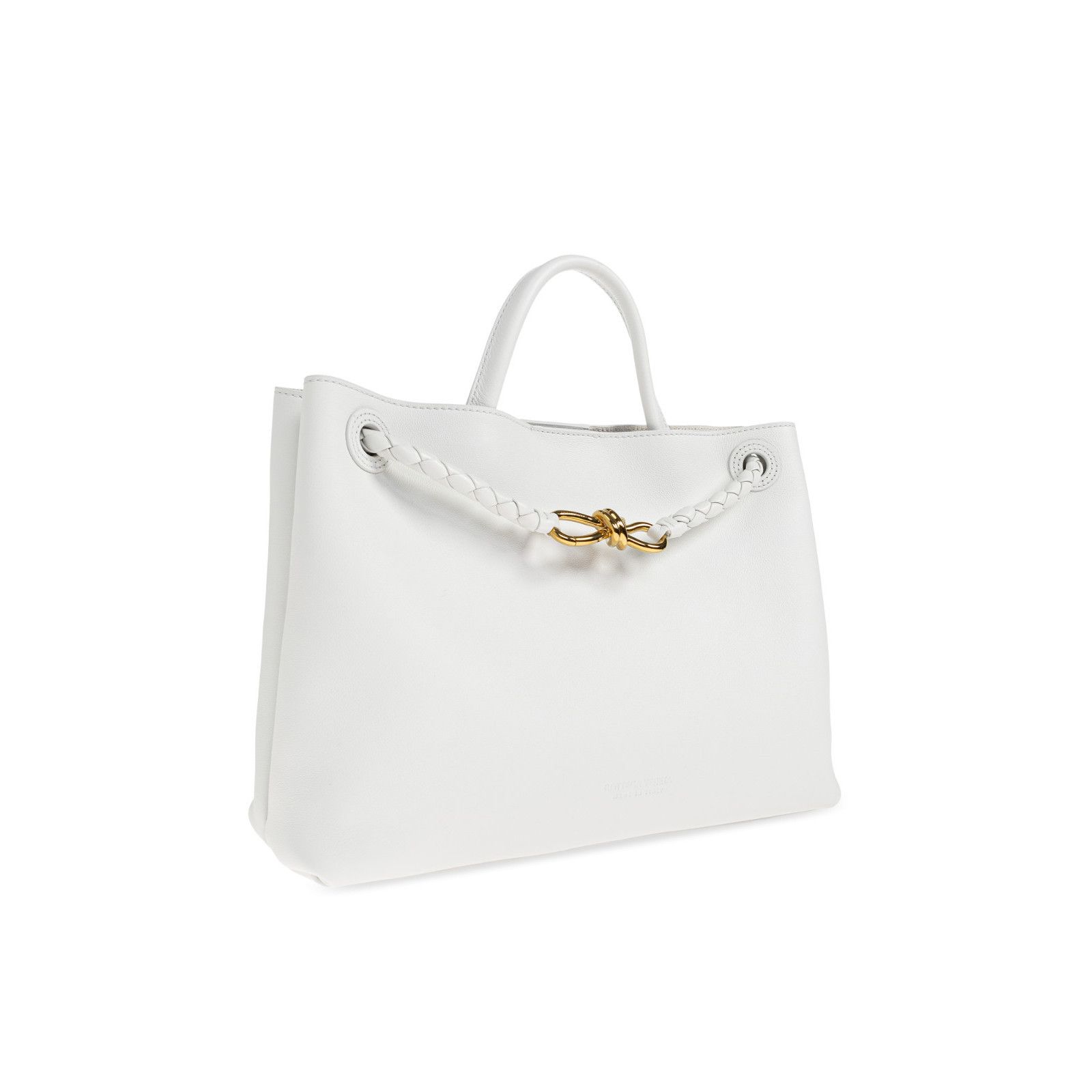 Bottega Veneta BOTTEGA VENETA Andiamo Medium $5700 White Leather Top Handle Size ONE SIZE - 3 Thumbnail