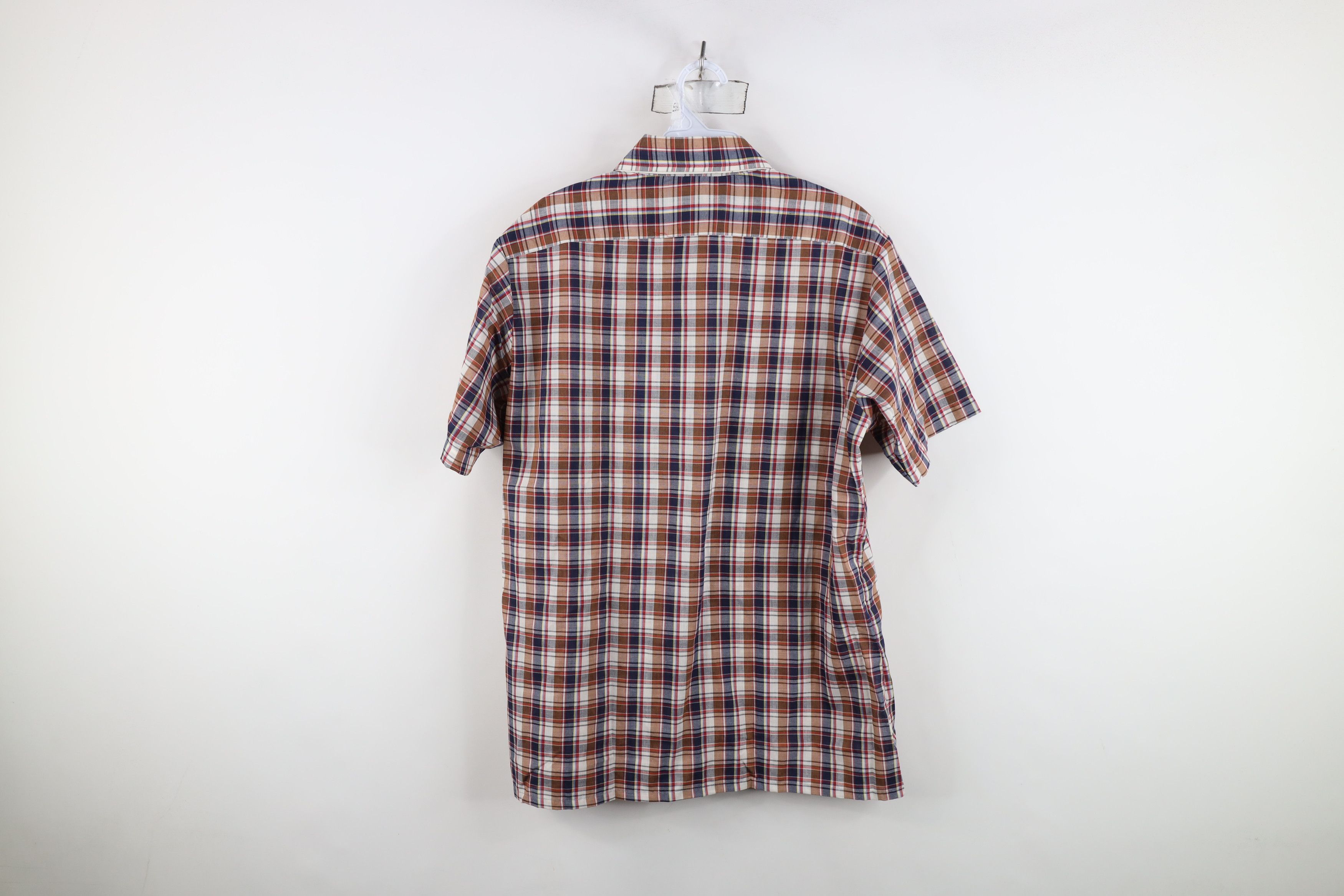 Vintage Deadstock Vintage 70s Streetwear Madras Plaid Button Shirt Size US M / EU 48-50 / 2 - 10 Thumbnail