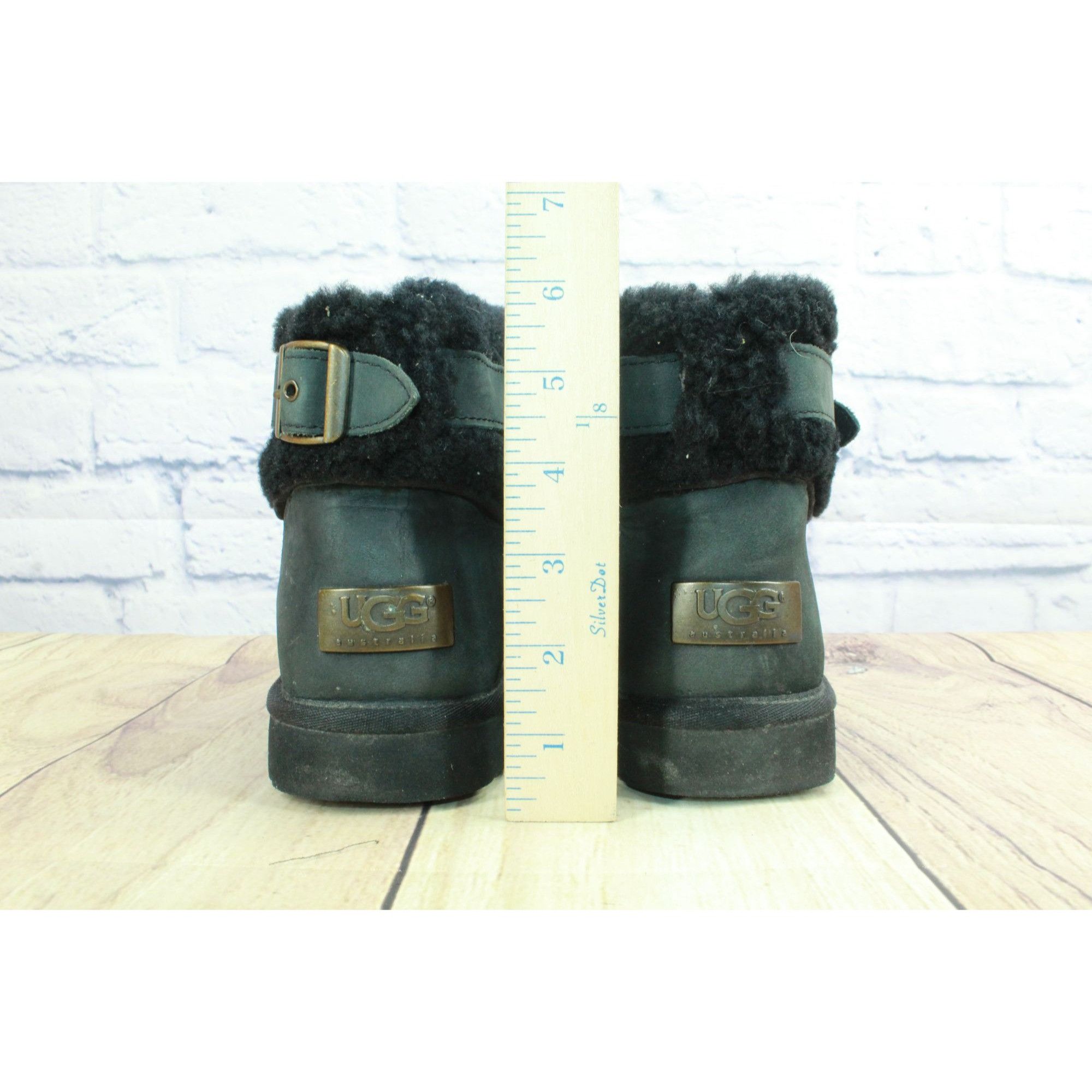 Ugg UGG Australia Jocelin Leather Shearling Lined Winter Boots Size US 7 / IT 37 - 6 Thumbnail