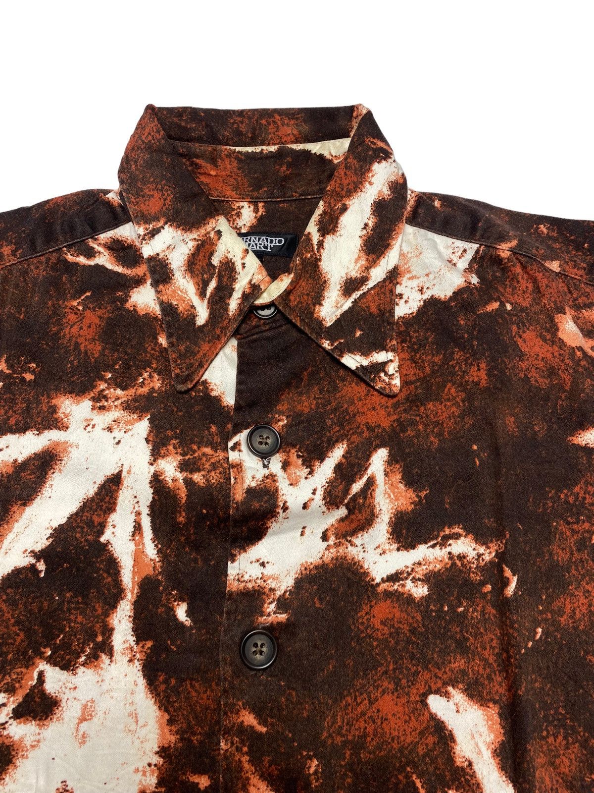14th Addiction 2000s Tornado Mart - Burned Button Shirt Size US L / EU 52-54 / 3 - 6 Thumbnail